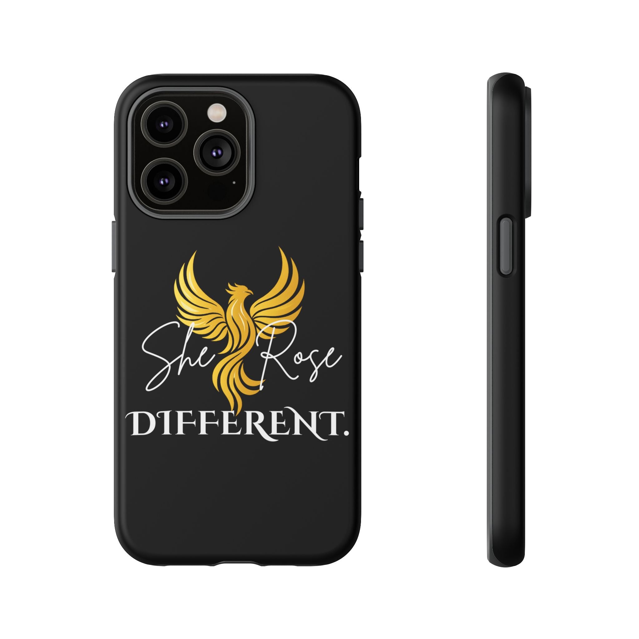 She Rose Different™ Phone Case — Black