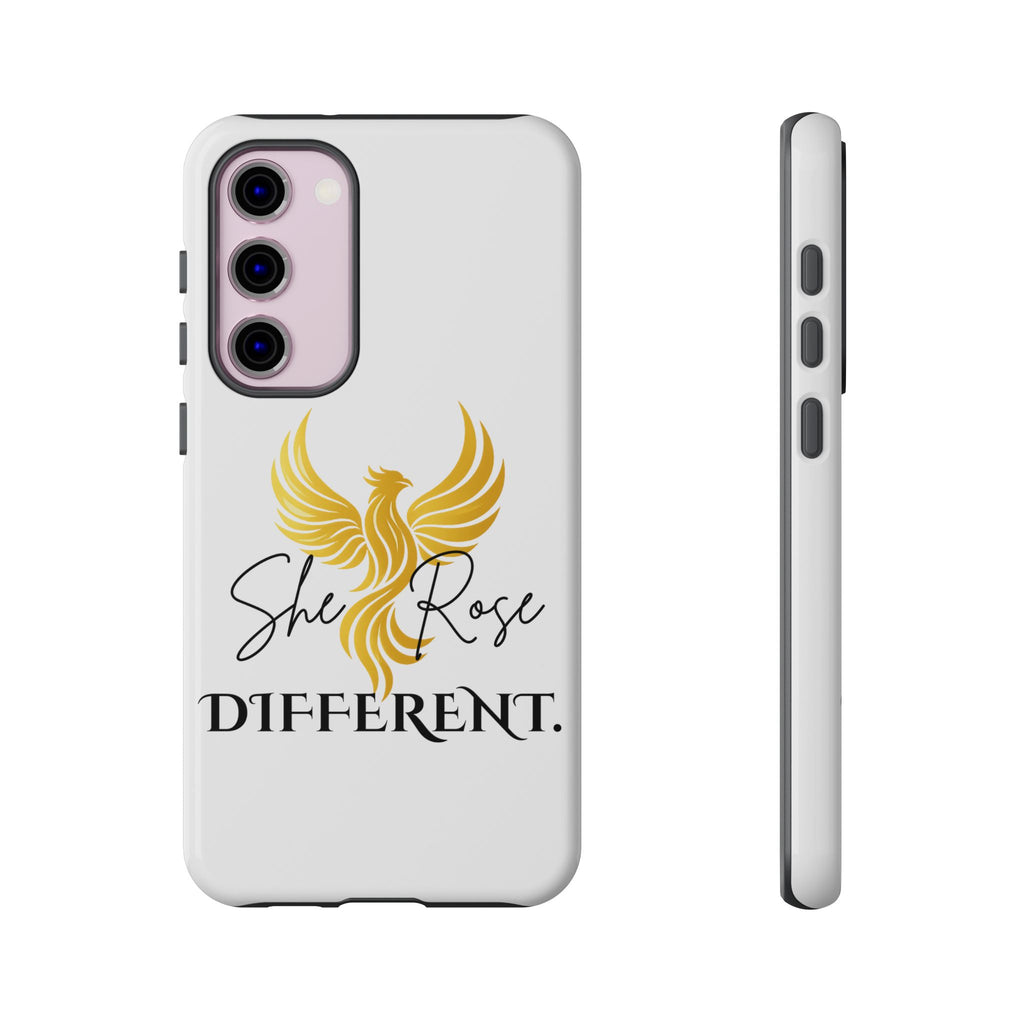 She Rose Different™ Phone Case —  Inspirational Gold Phoenix Design