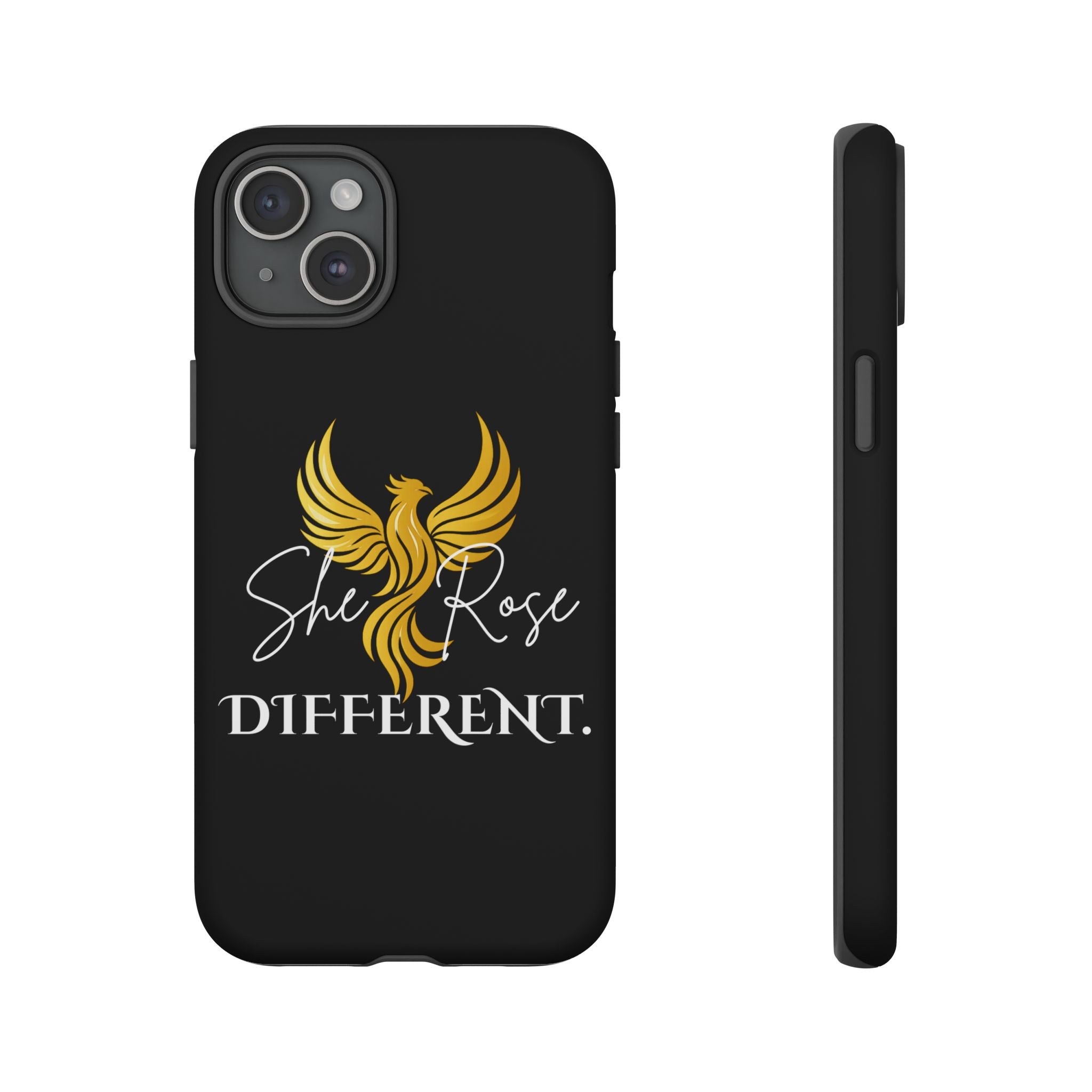 She Rose Different™ Phone Case — Black