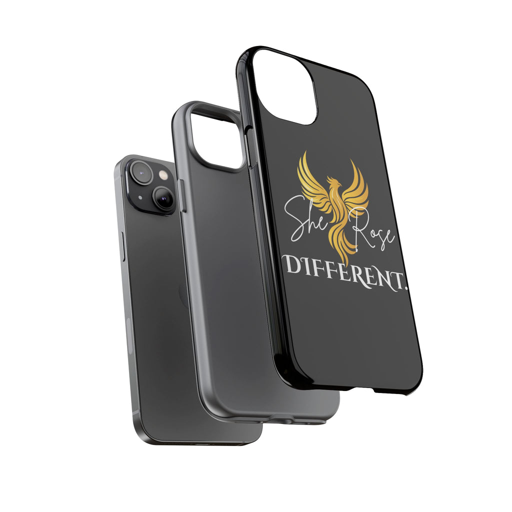 She Rose Different™ Phone Case — Black