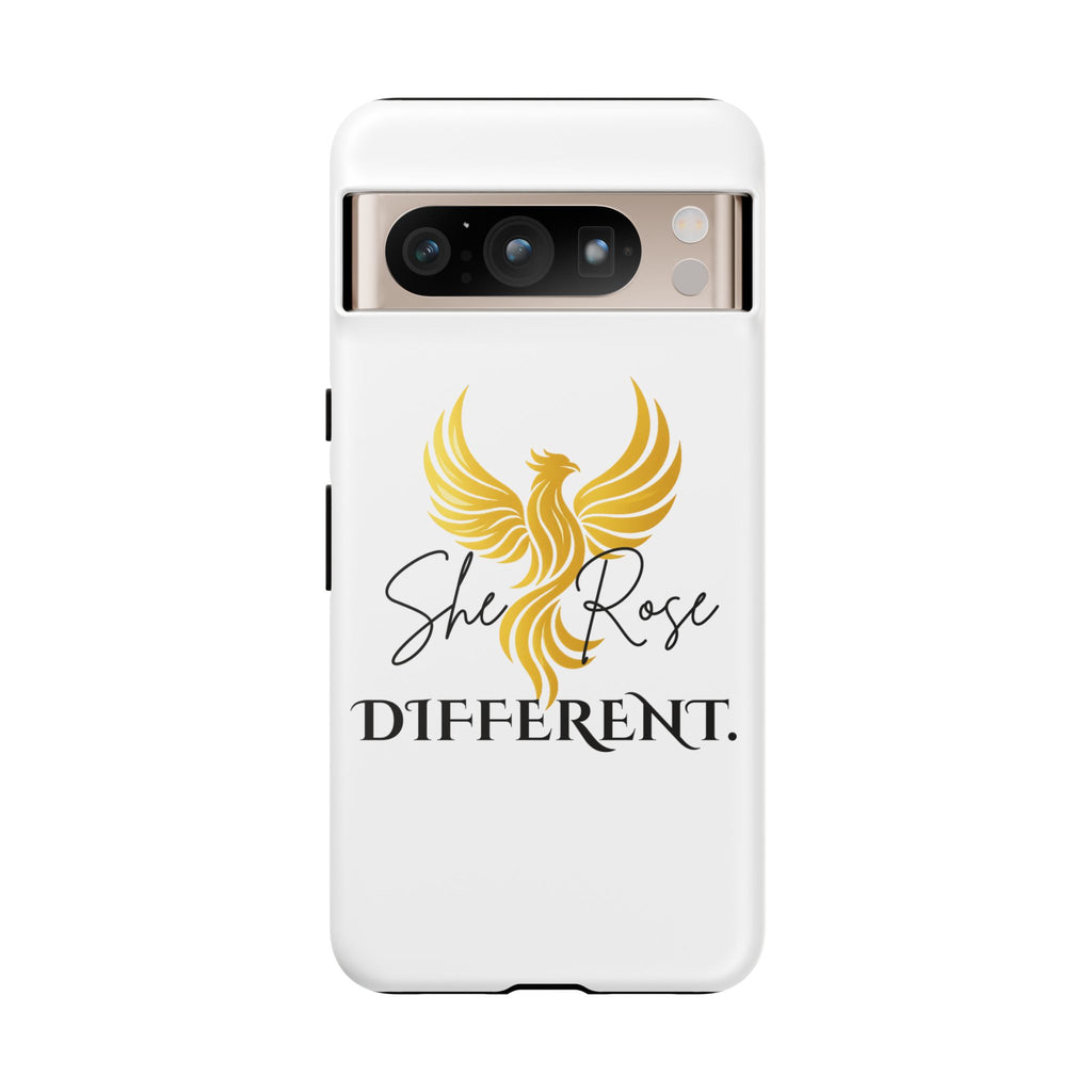 She Rose Different™ Phone Case —  Inspirational Gold Phoenix Design