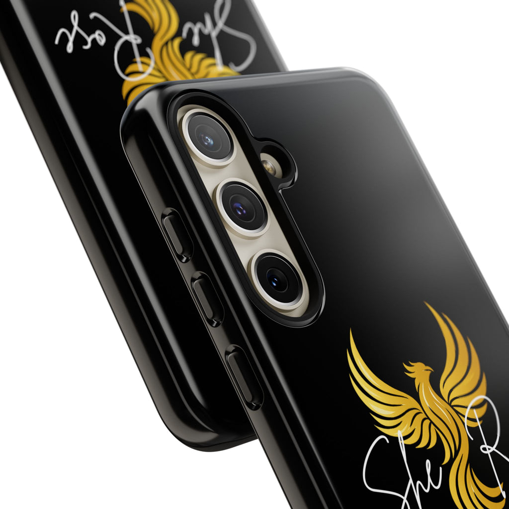 She Rose Different™ Phone Case — Black