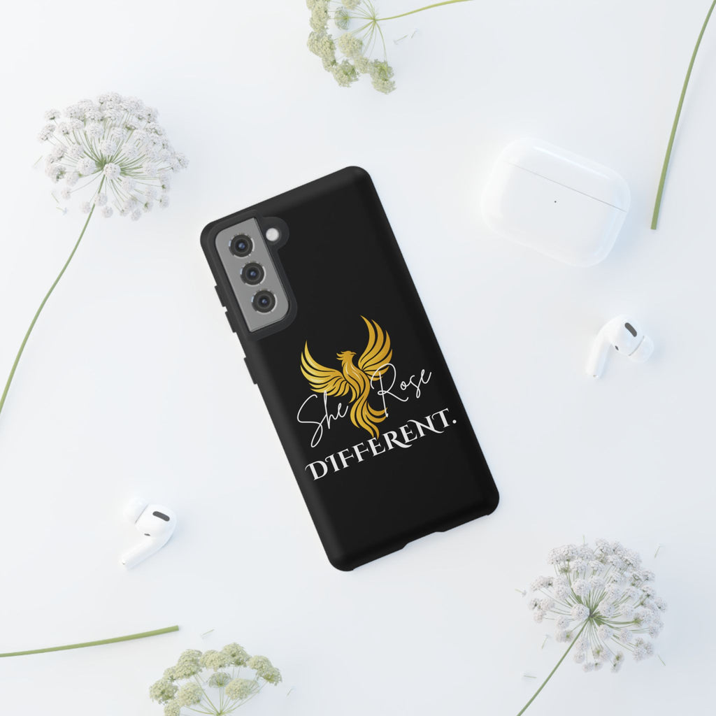 She Rose Different™ Phone Case — Black