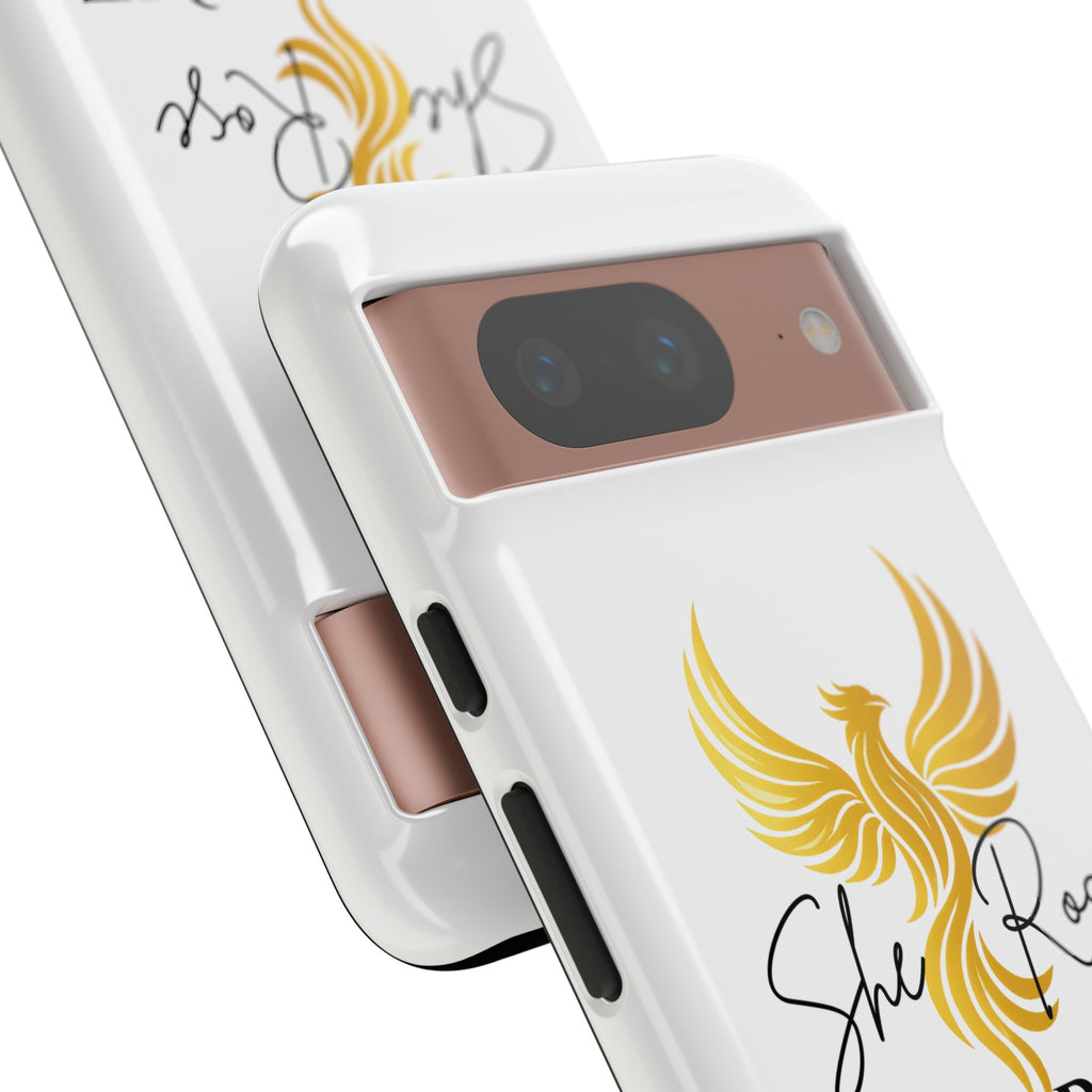 She Rose Different™ Phone Case —  Inspirational Gold Phoenix Design