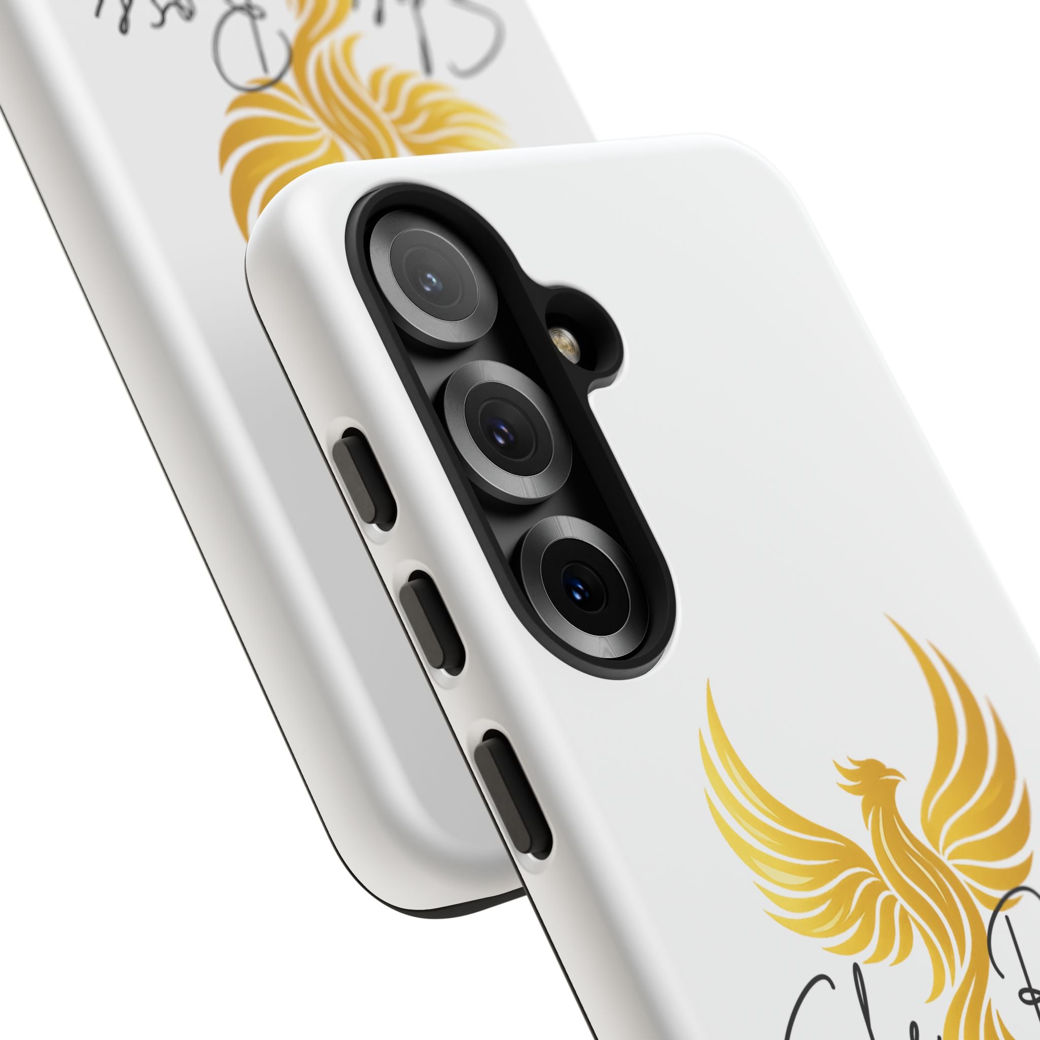 She Rose Different™ Phone Case —  Inspirational Gold Phoenix Design