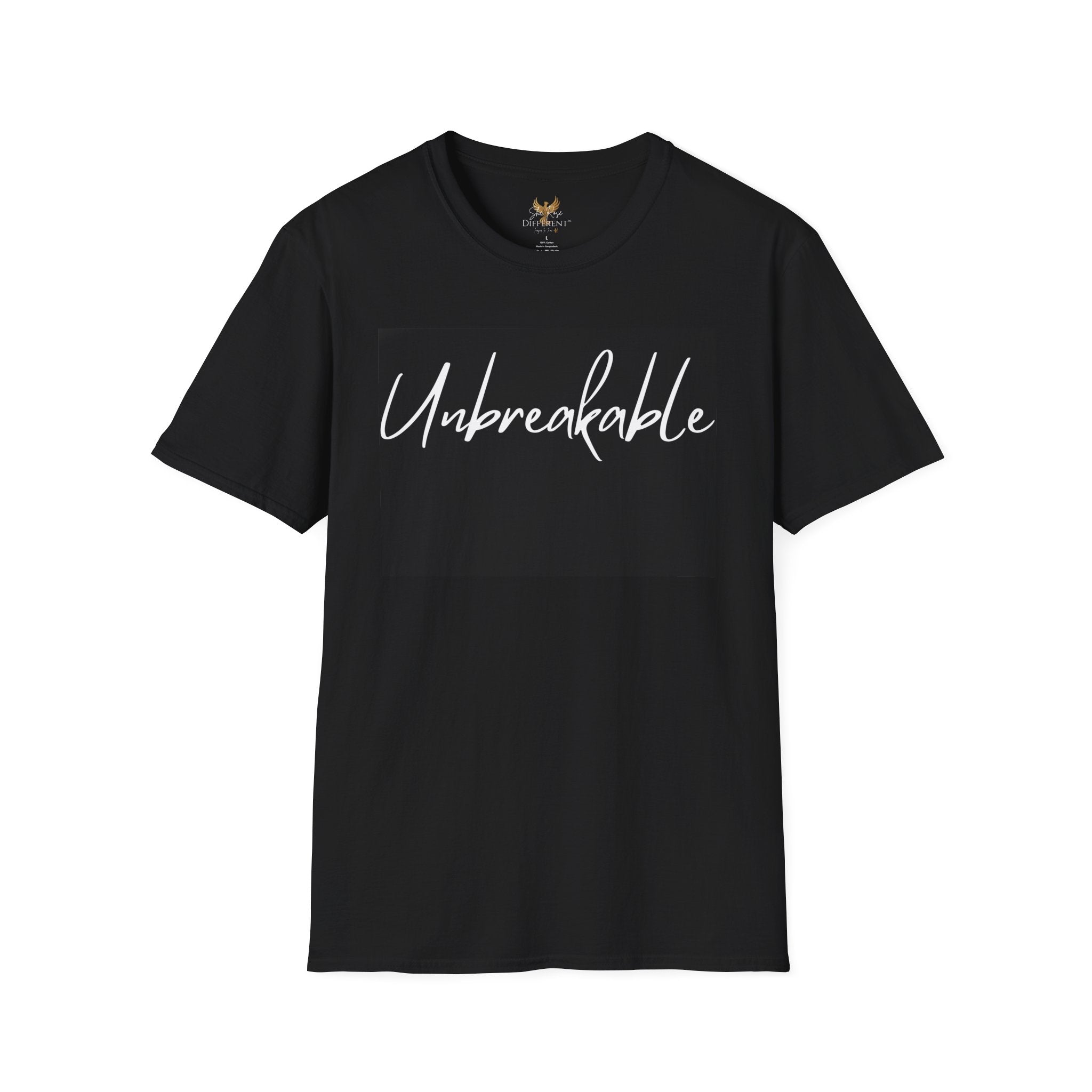 Unbreakable Script T-Shirt — Motivational Tee