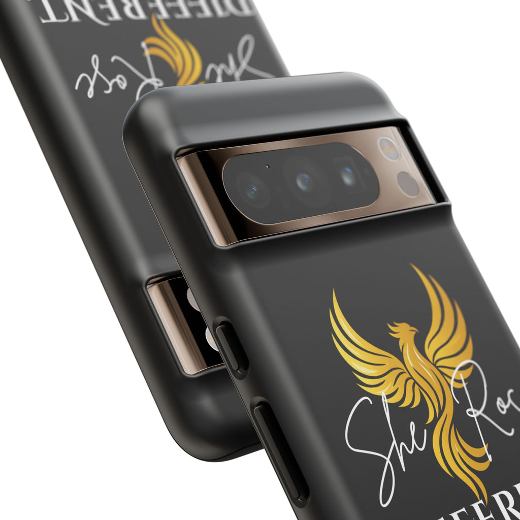 She Rose Different™ Phone Case — Black