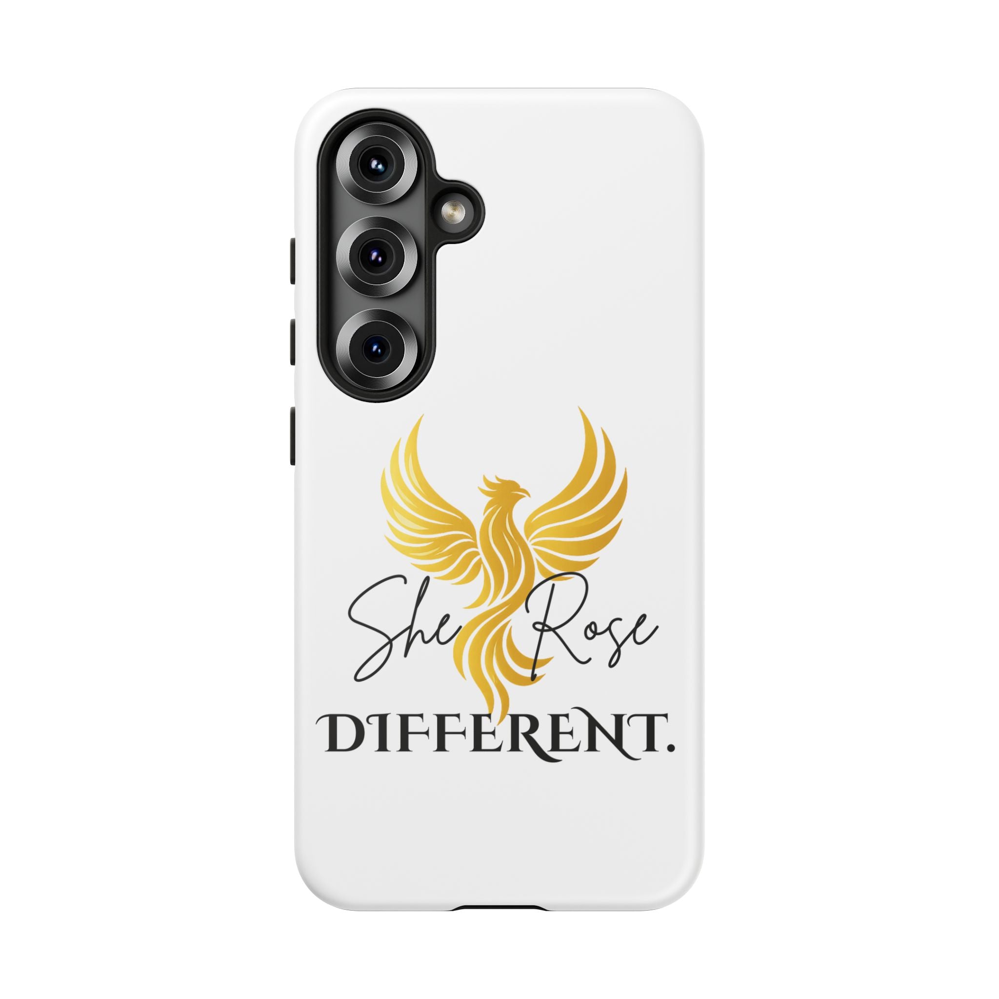 She Rose Different™ Phone Case —  Inspirational Gold Phoenix Design