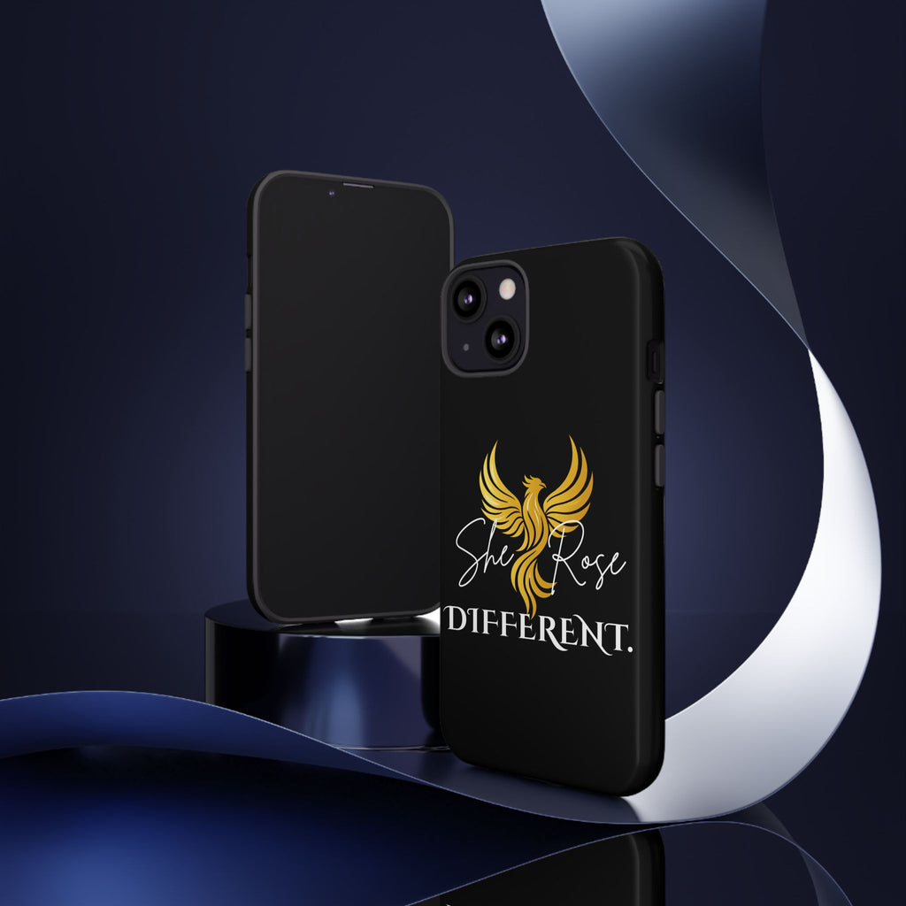 She Rose Different™ Phone Case — Black