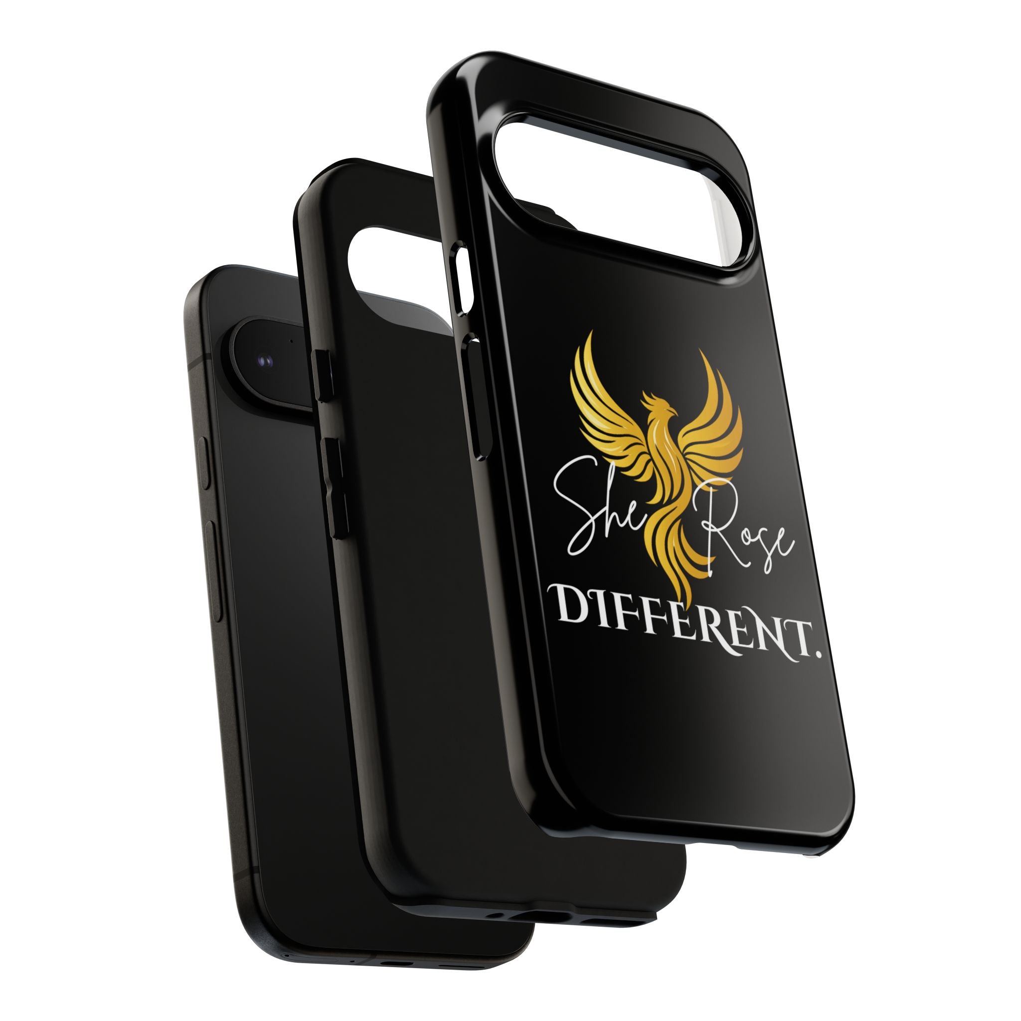 She Rose Different™ Phone Case — Black