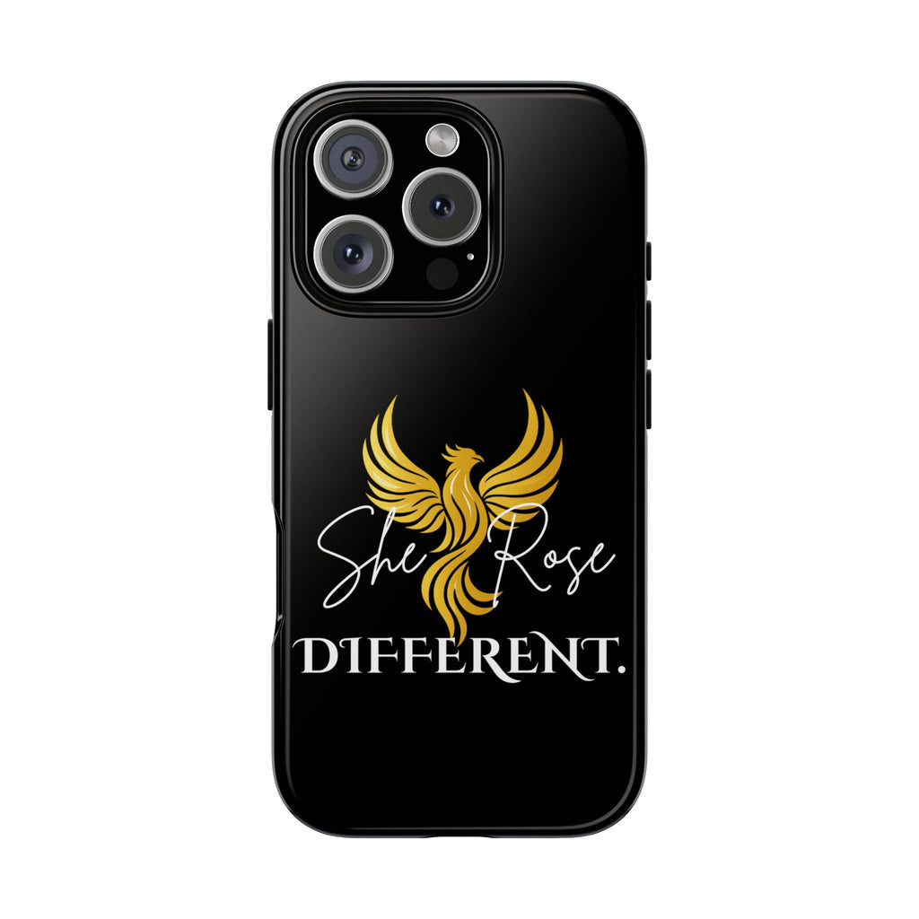 She Rose Different™ Phone Case — Black
