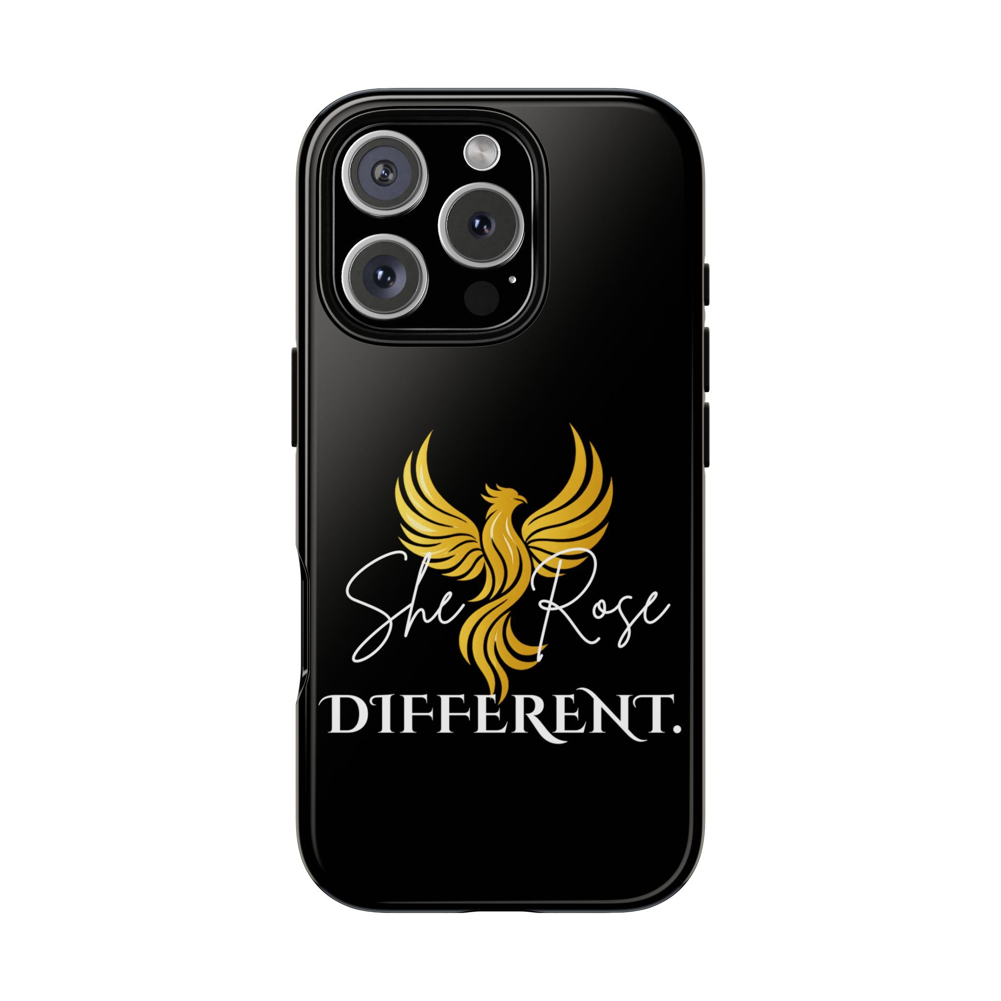 She Rose Different™ Phone Case — Black