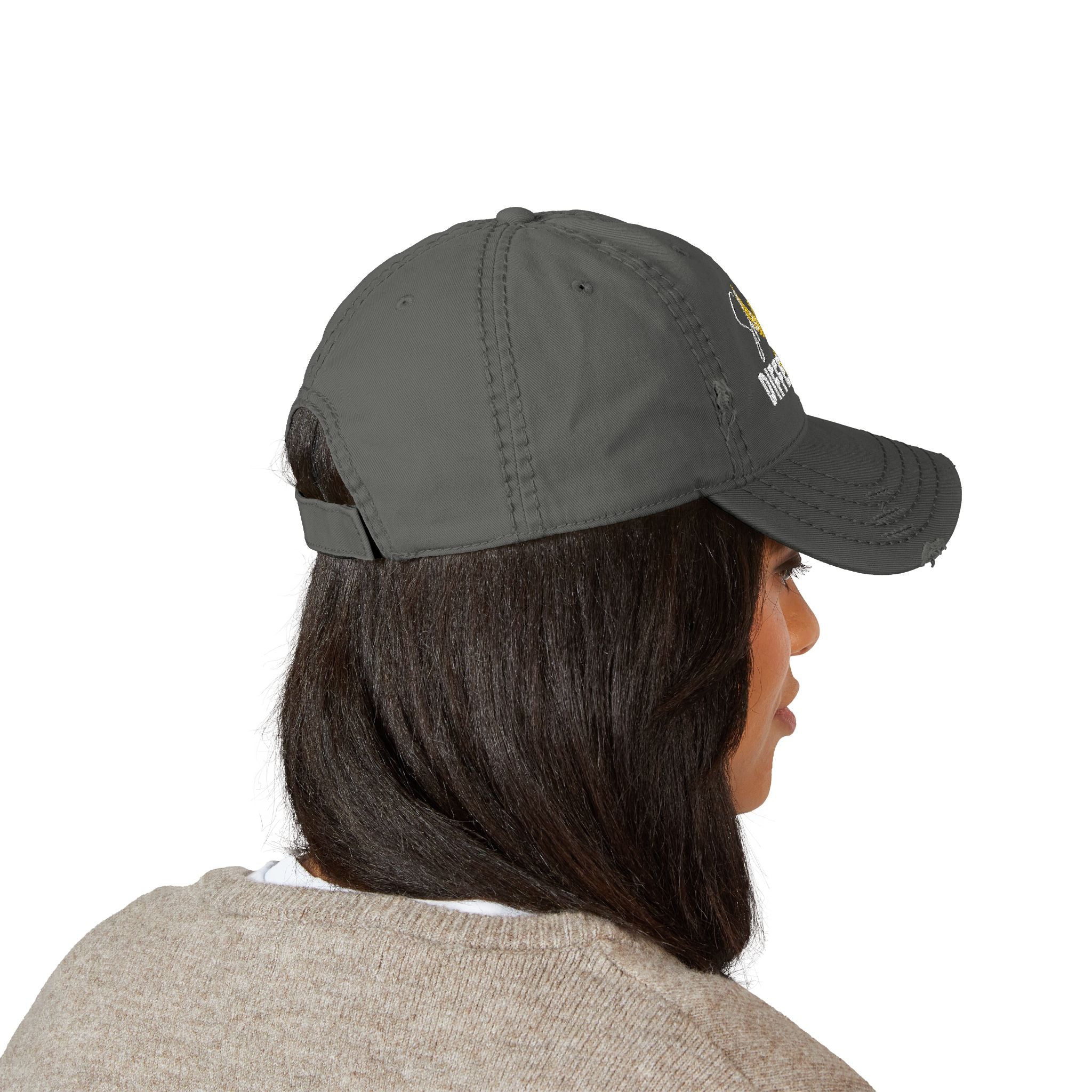 Embroidered She Rose Different™ Distressed Hat