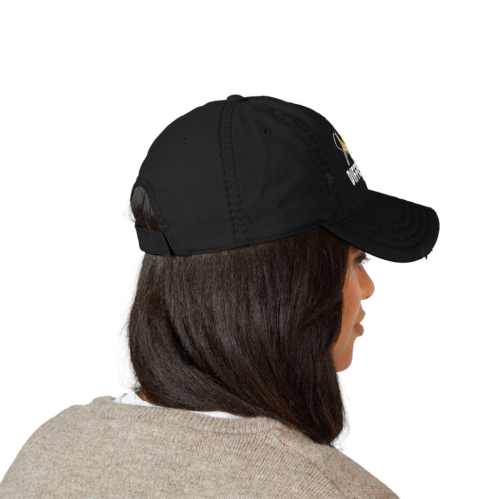 Embroidered She Rose Different™ Distressed Hat