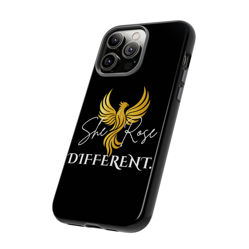She Rose Different™ Phone Case — Black