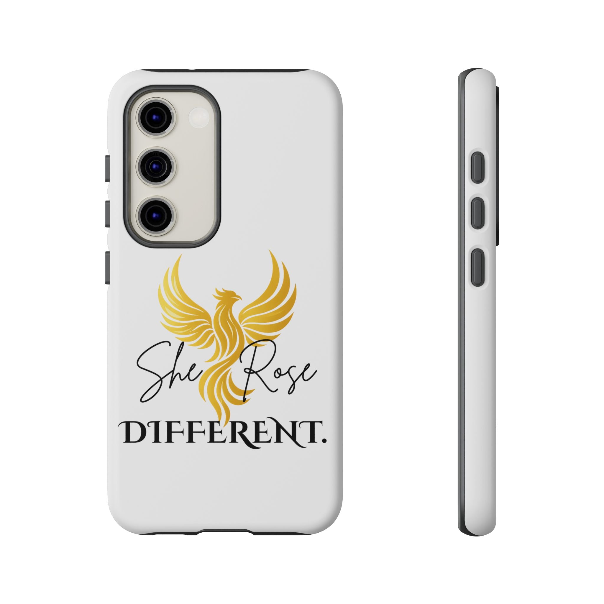 She Rose Different™ Phone Case —  Inspirational Gold Phoenix Design