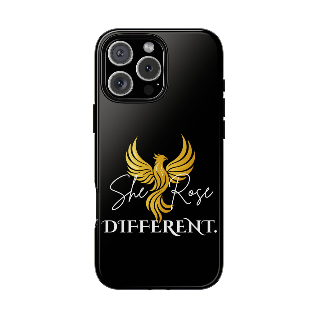 She Rose Different™ Phone Case — Black