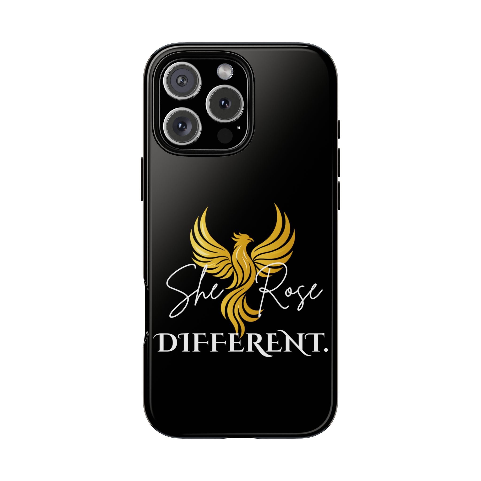 She Rose Different™ Phone Case — Black