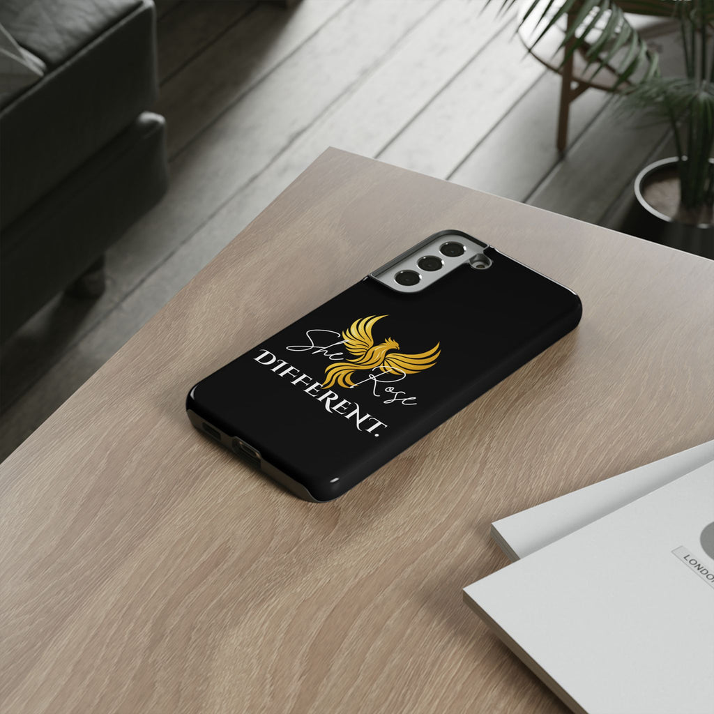 She Rose Different™ Phone Case — Black