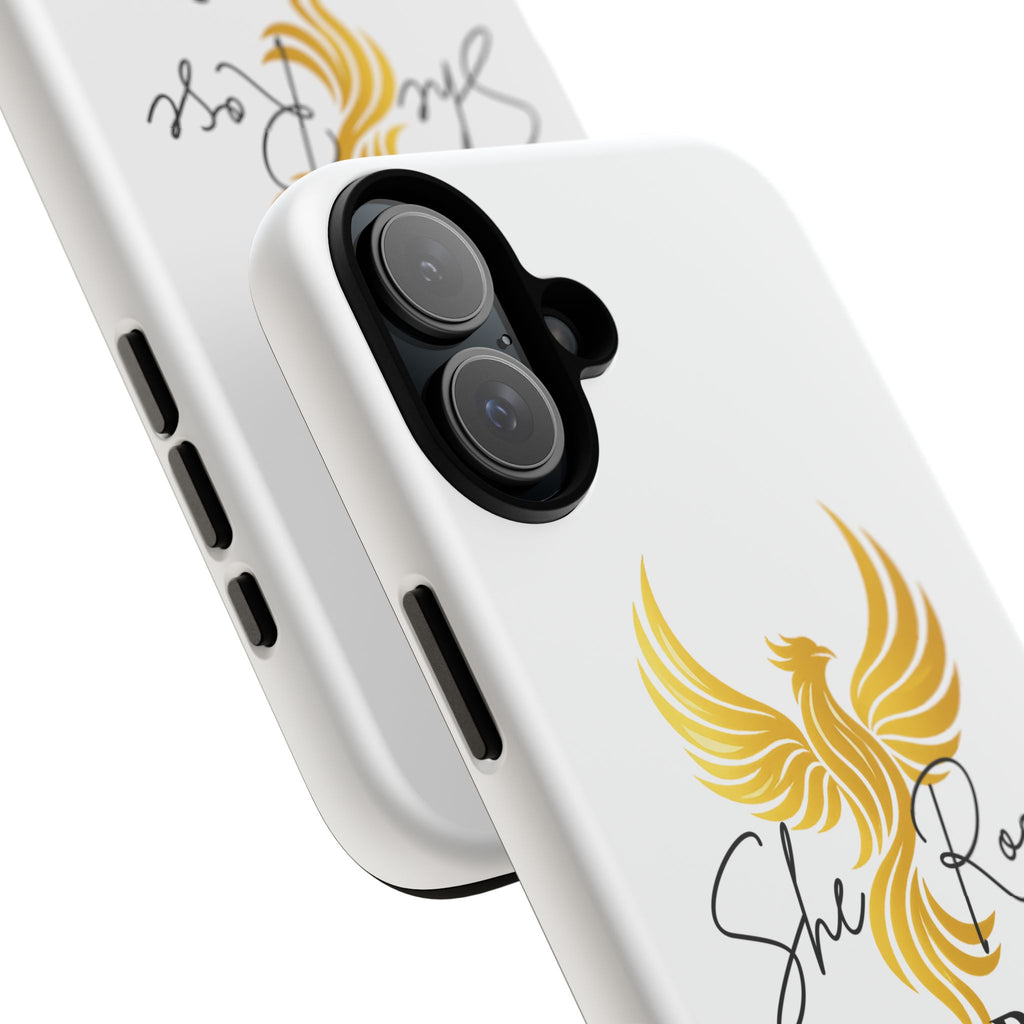 She Rose Different™ Phone Case —  Inspirational Gold Phoenix Design