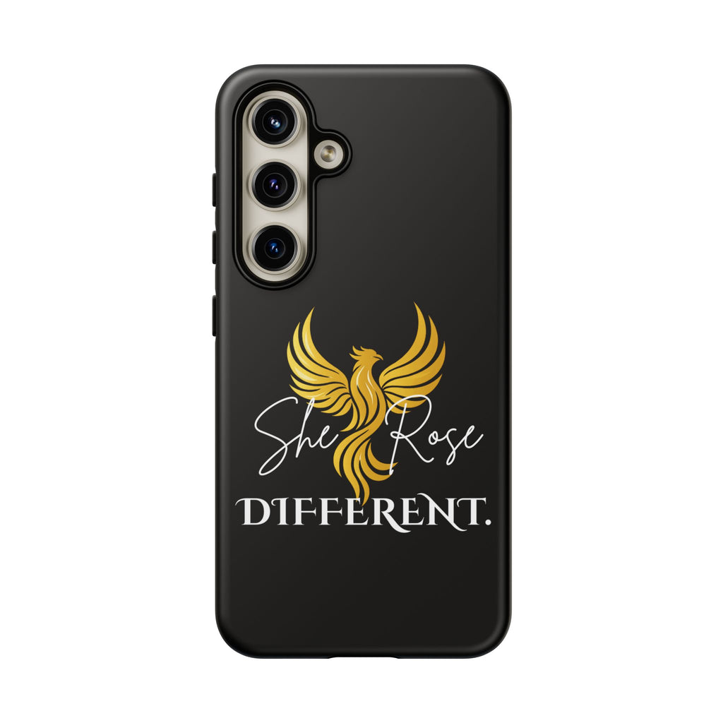 She Rose Different™ Phone Case — Black
