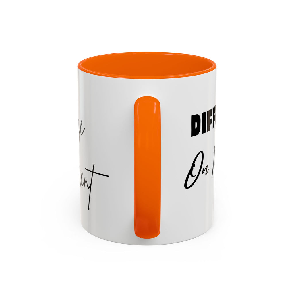 Rise Different™ Accent Coffee Mug — Inspirational Phoenix Coffee Cup (11 oz)