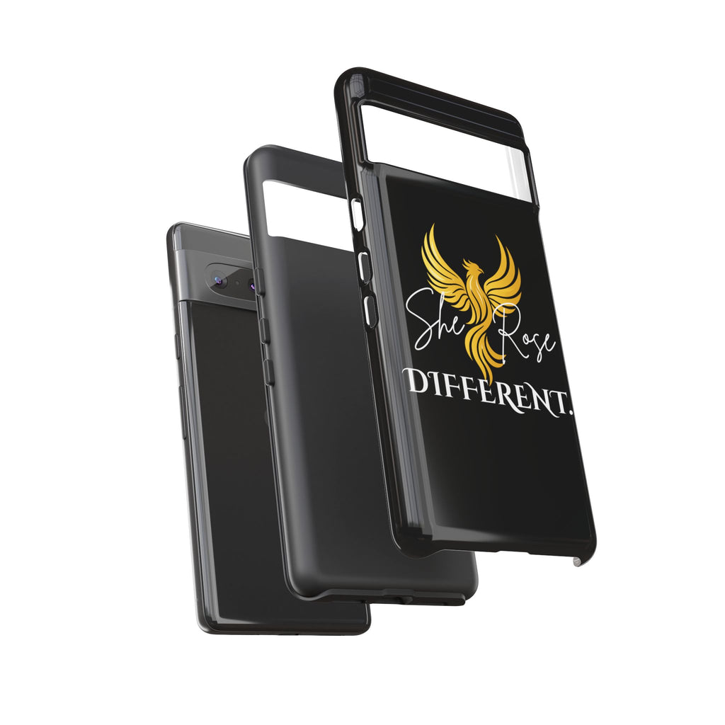 She Rose Different™ Phone Case — Black