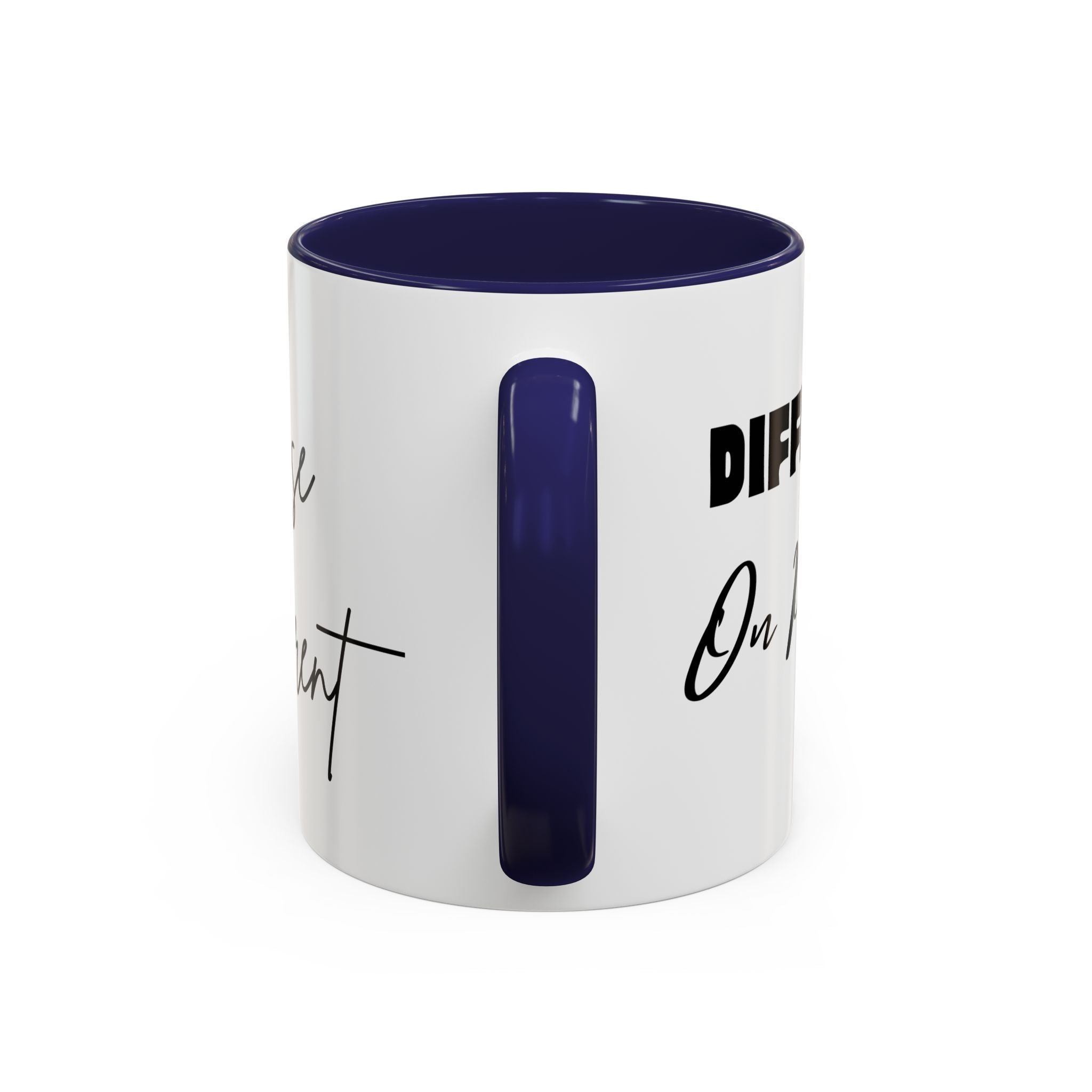 Rise Different™ Accent Coffee Mug — Inspirational Phoenix Coffee Cup (11 oz)