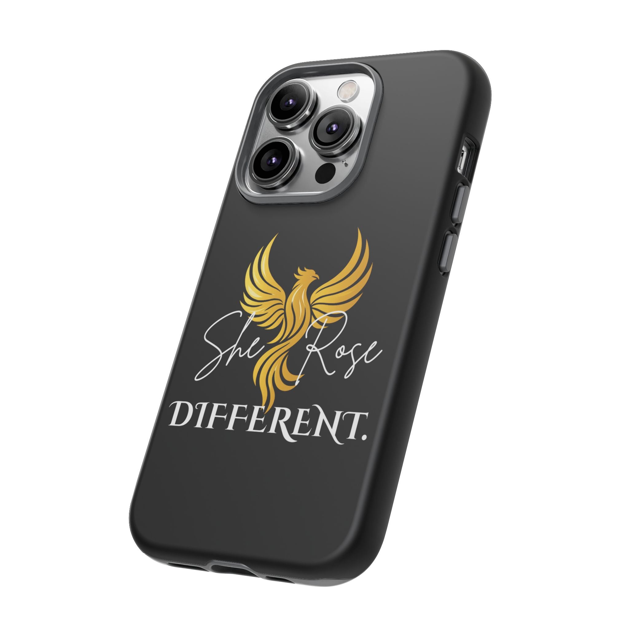 She Rose Different™ Phone Case — Black
