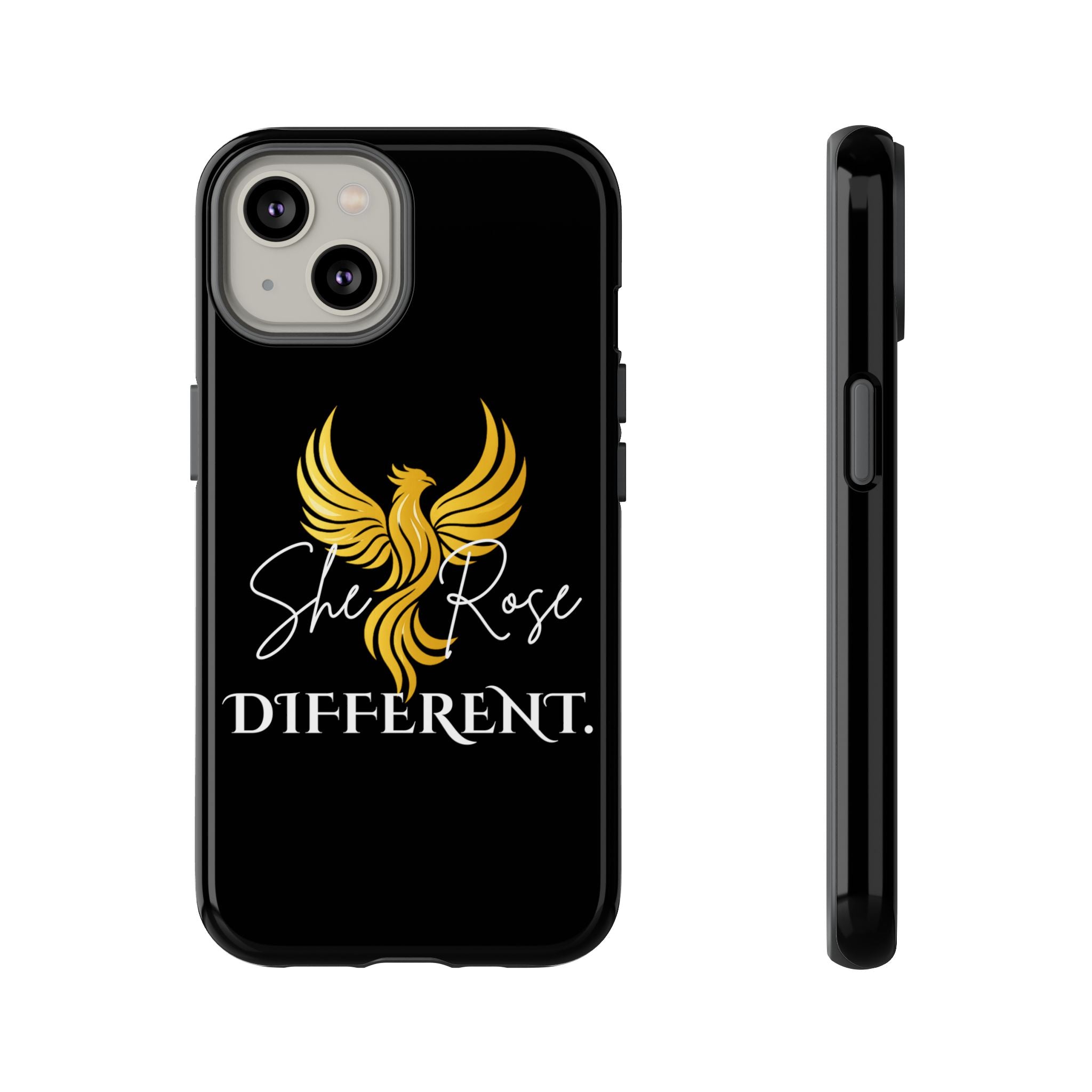 She Rose Different™ Phone Case — Black