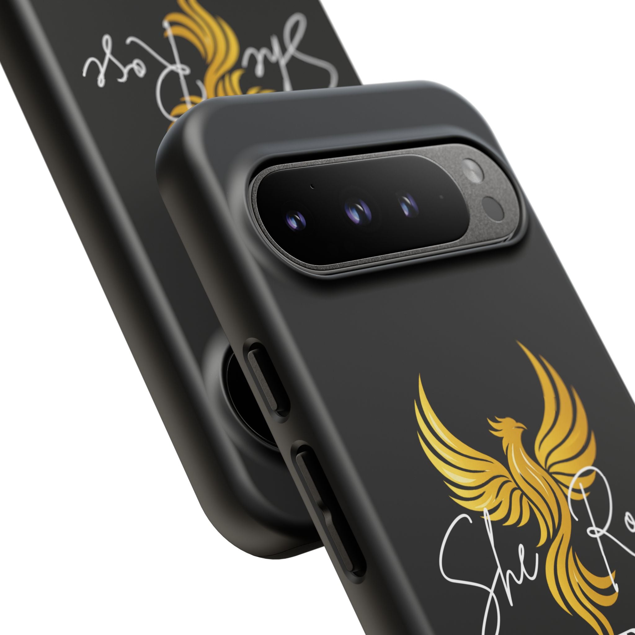 She Rose Different™ Phone Case — Black