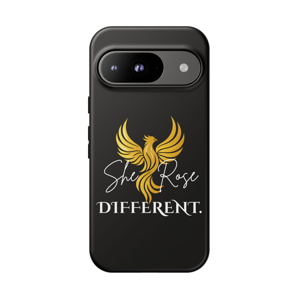 She Rose Different™ Phone Case — Black