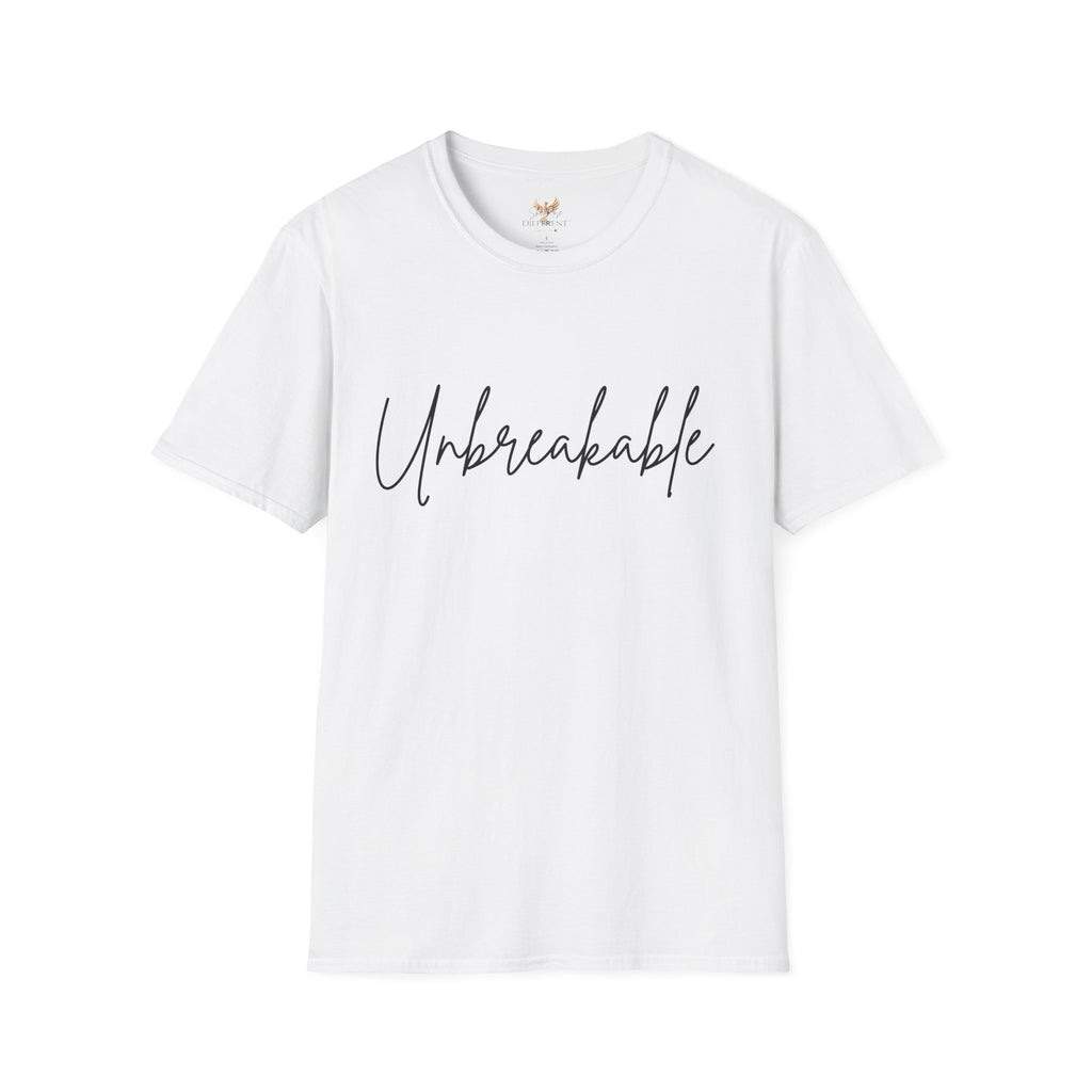 Unbreakable Script Tee – Inspirational Motivation