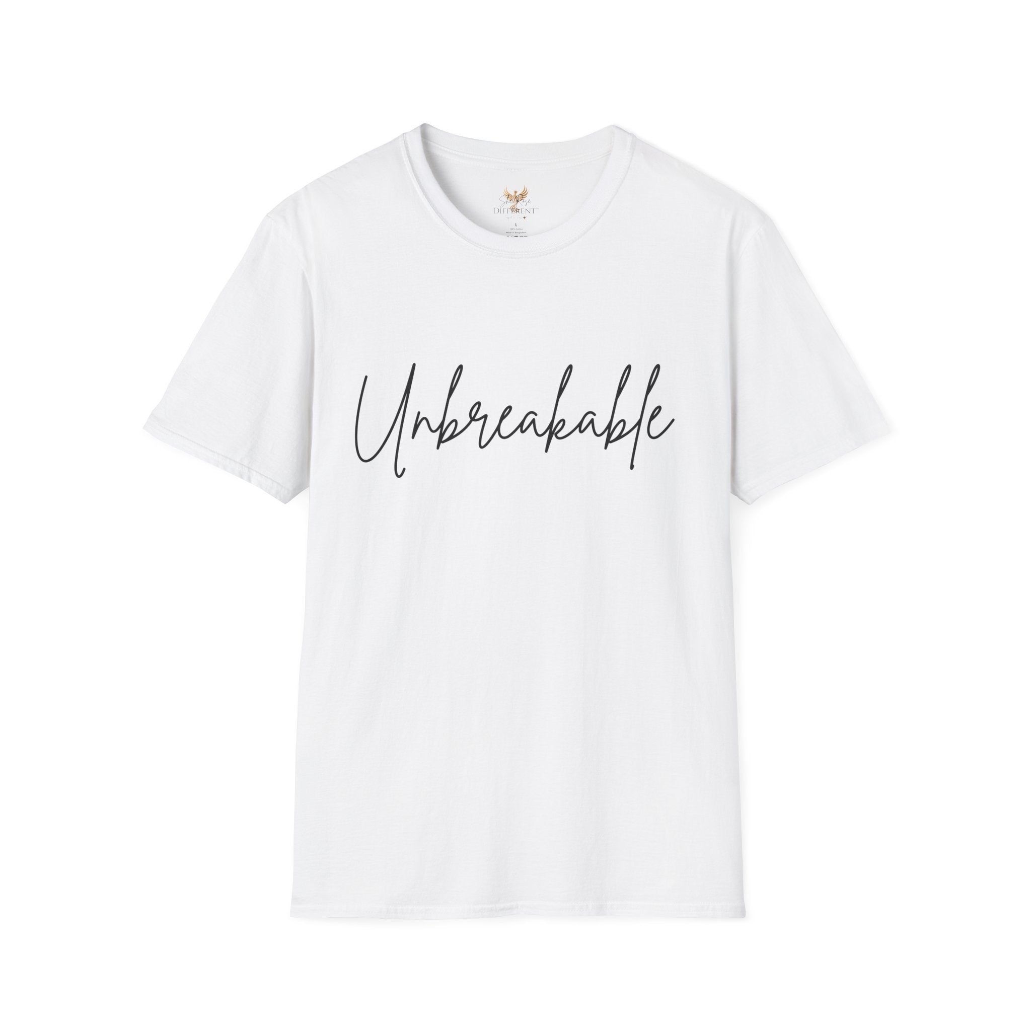 Unbreakable Script Tee – Inspirational Motivation