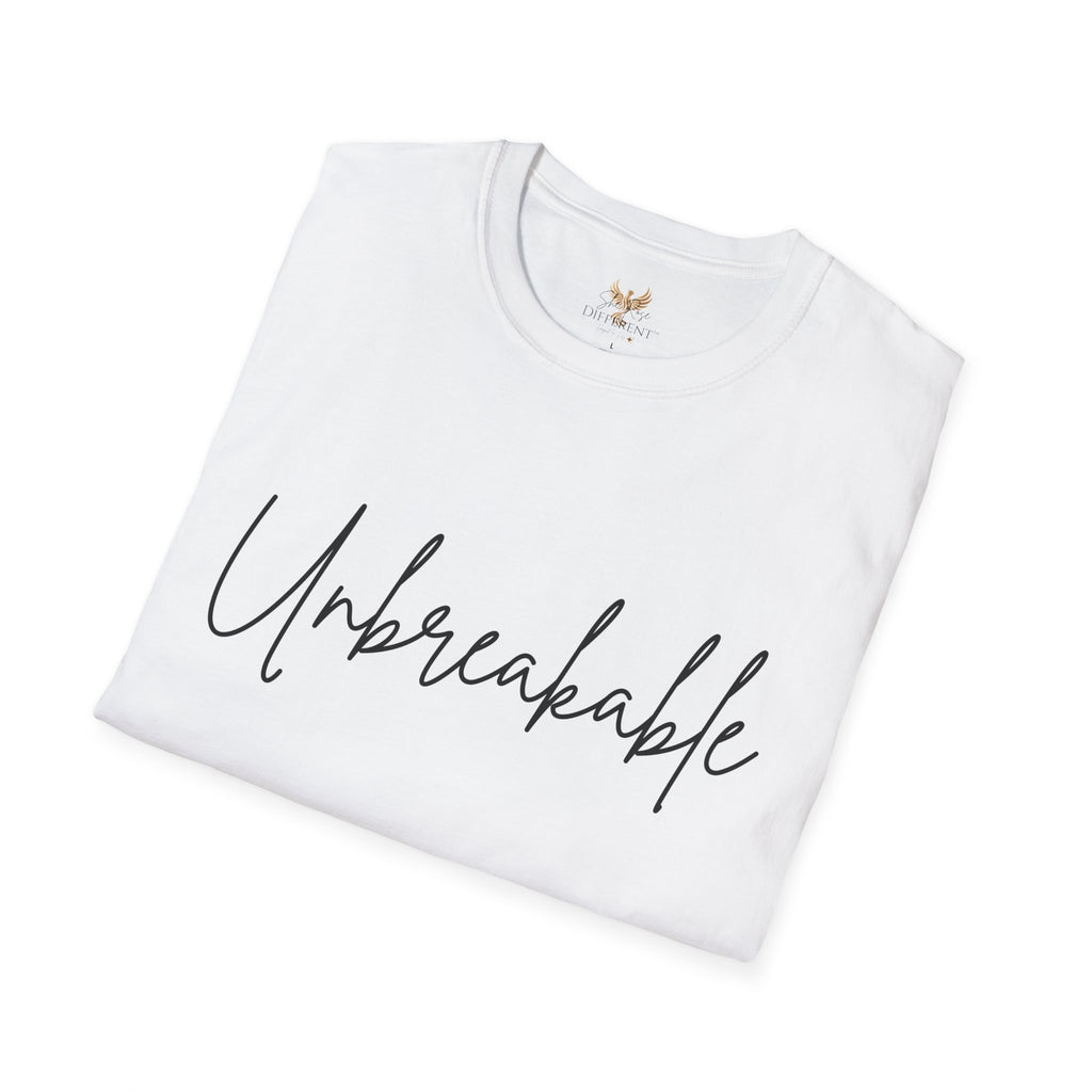 Unbreakable Script Tee – Inspirational Motivation