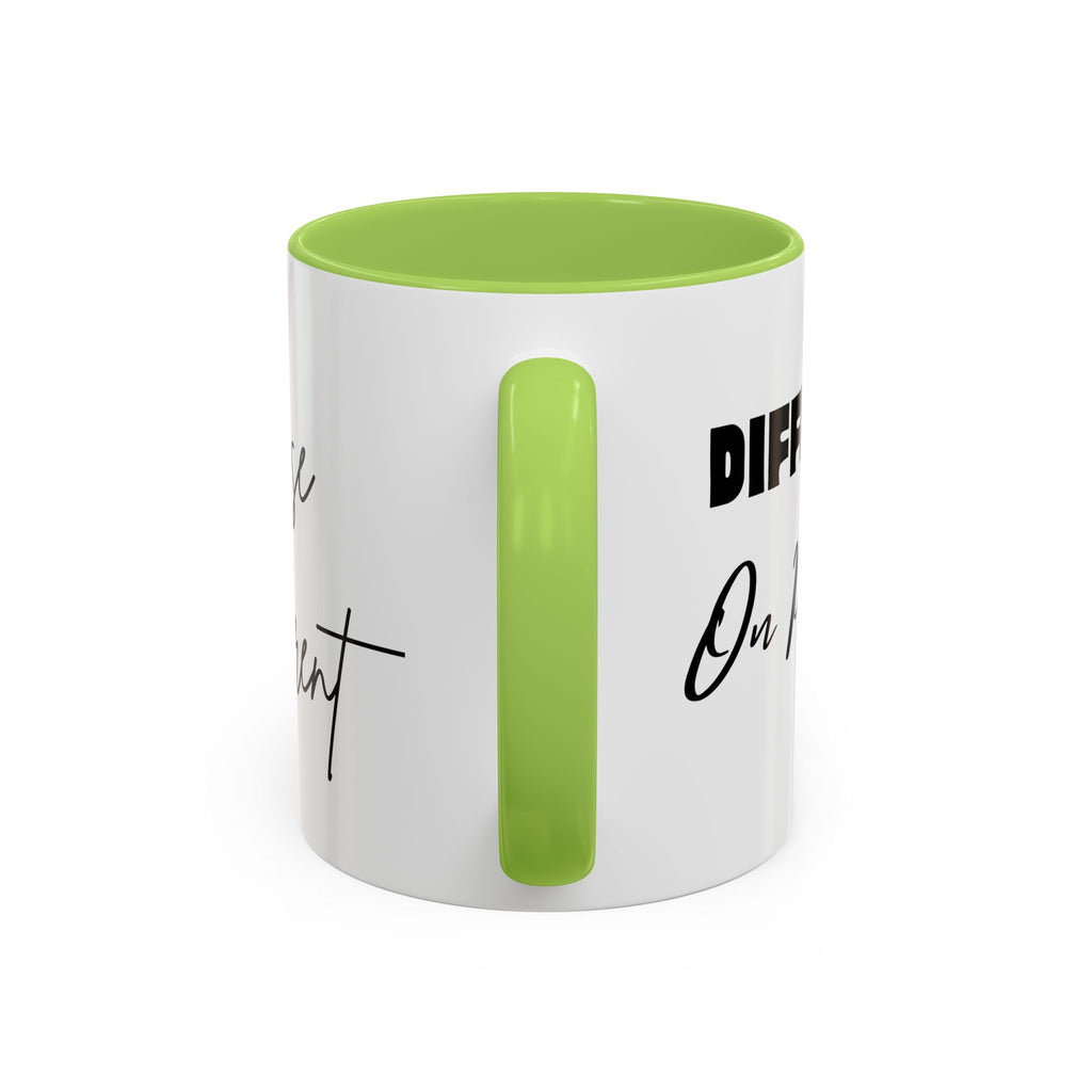 Rise Different™ Accent Coffee Mug — Inspirational Phoenix Coffee Cup (11 oz)