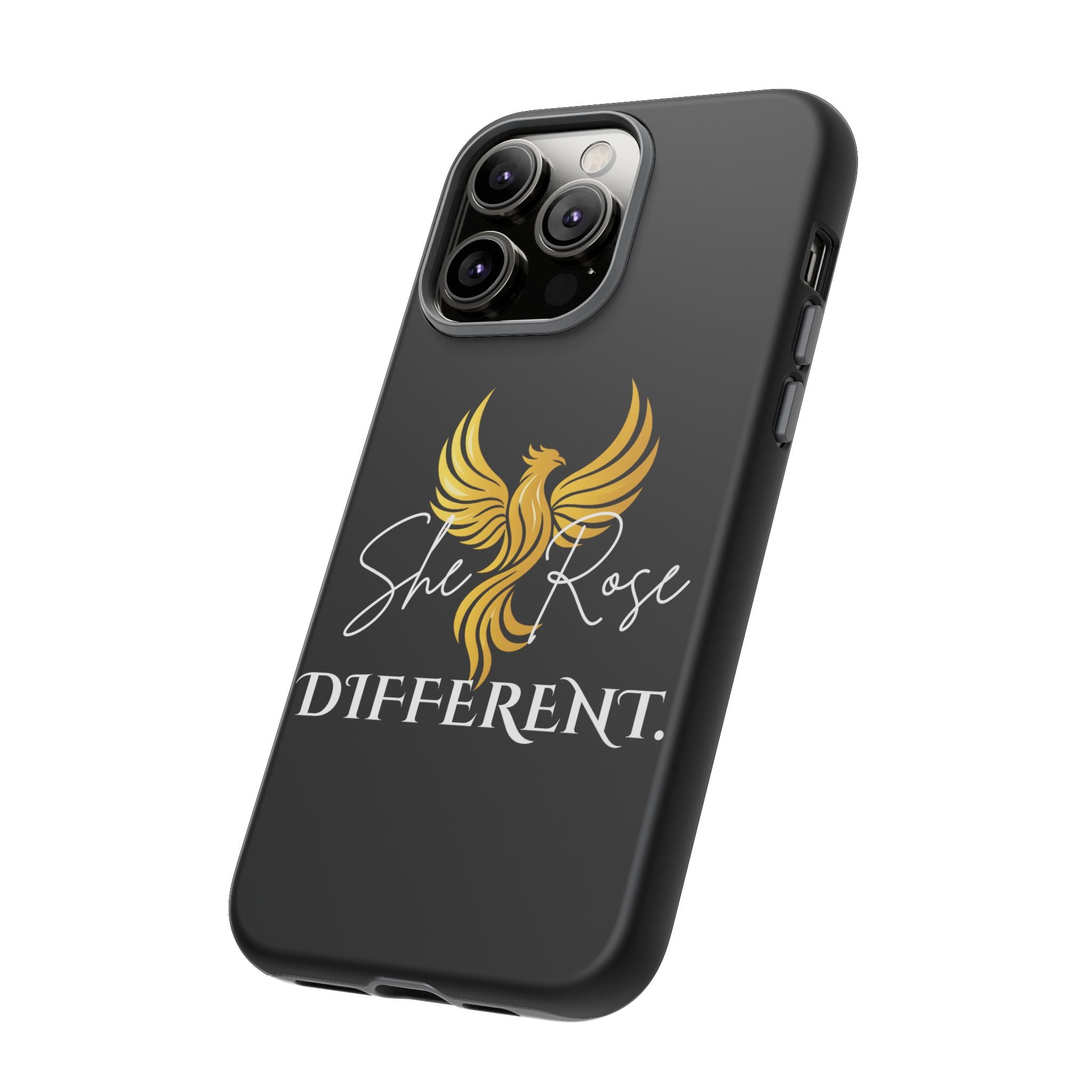 She Rose Different™ Phone Case — Black