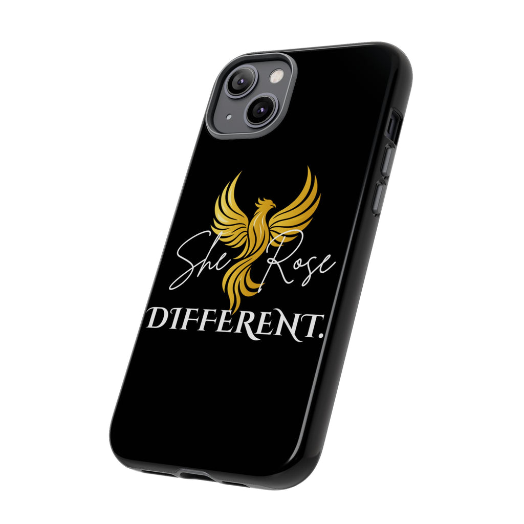 She Rose Different™ Phone Case — Black
