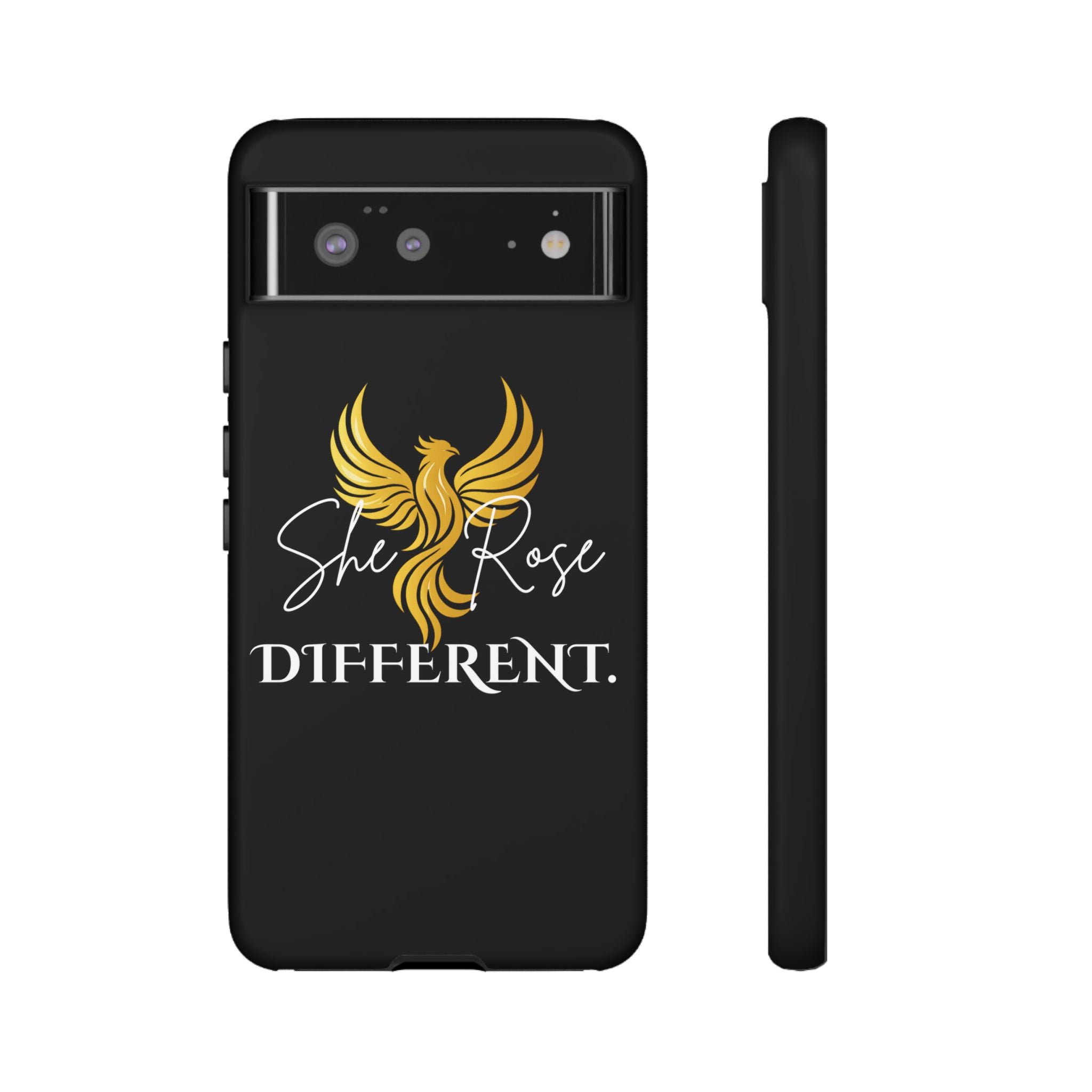 She Rose Different™ Phone Case — Black