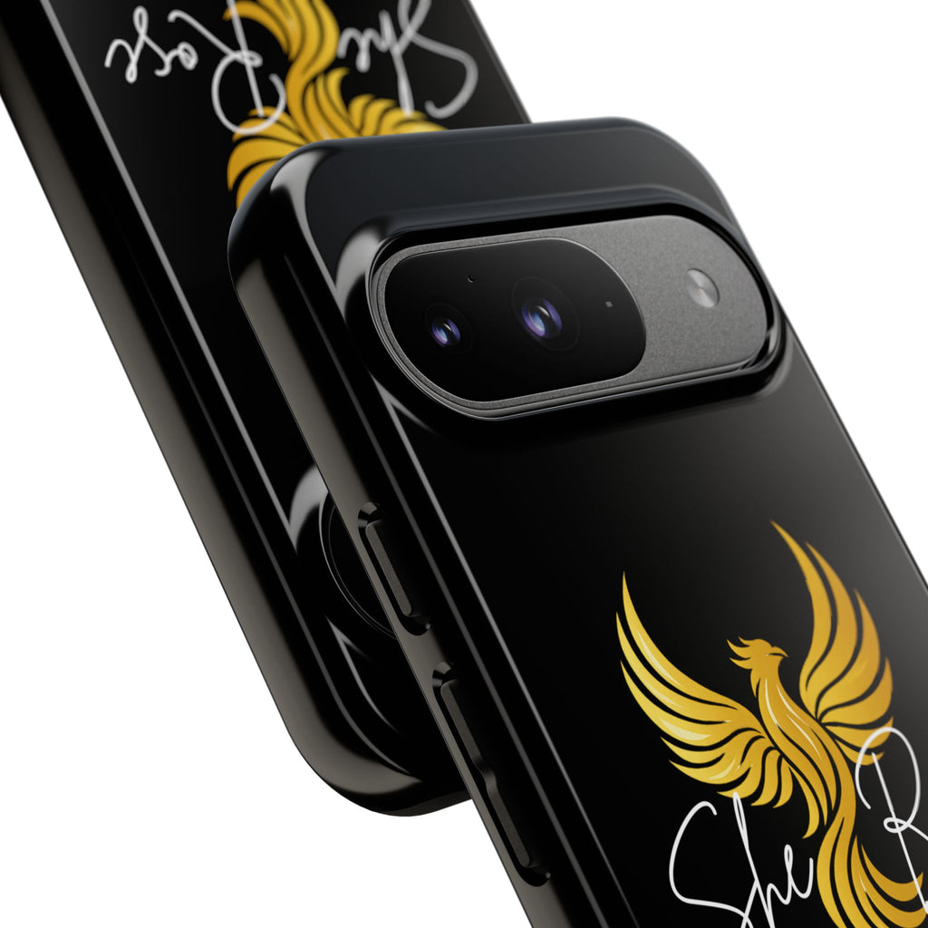 She Rose Different™ Phone Case — Black
