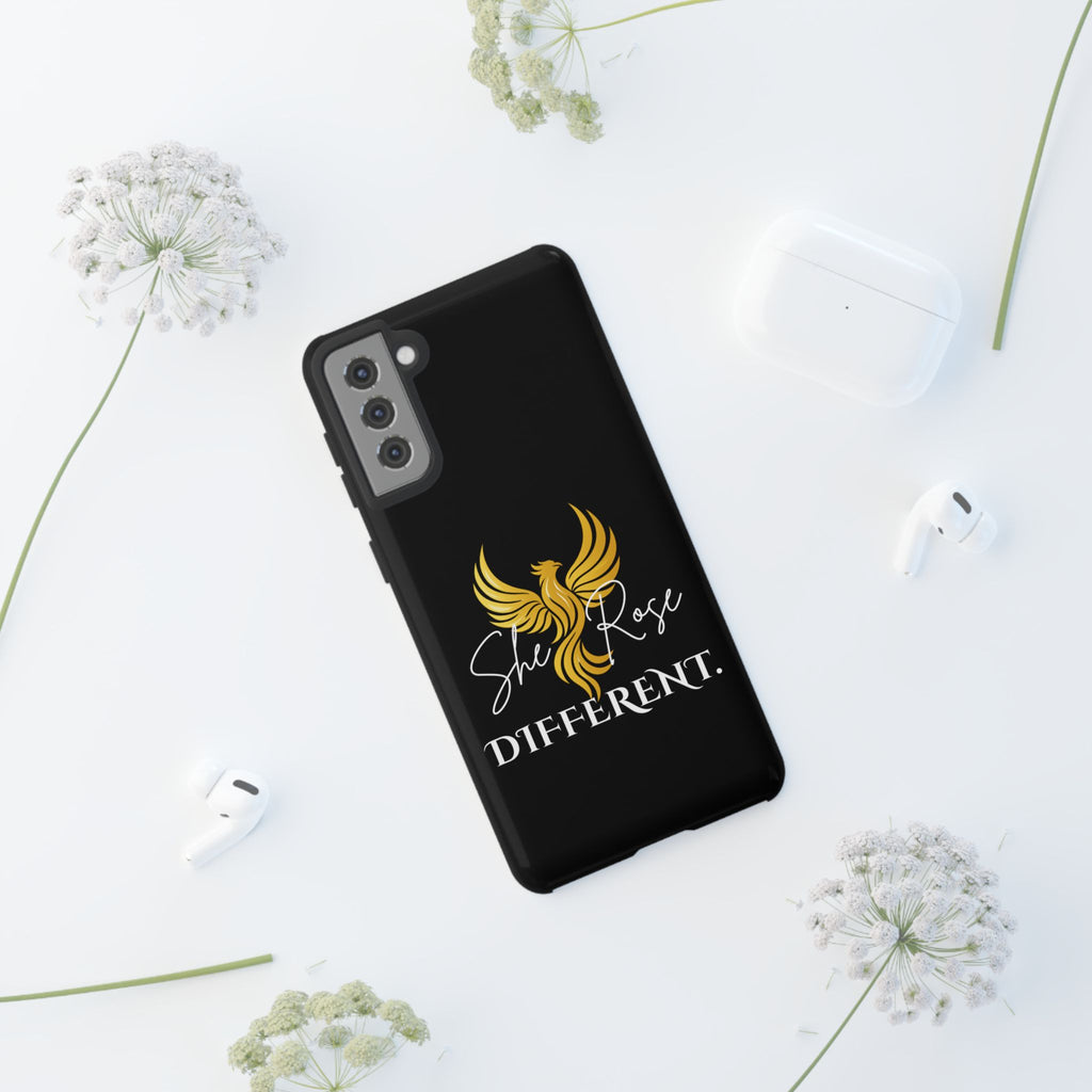 She Rose Different™ Phone Case — Black