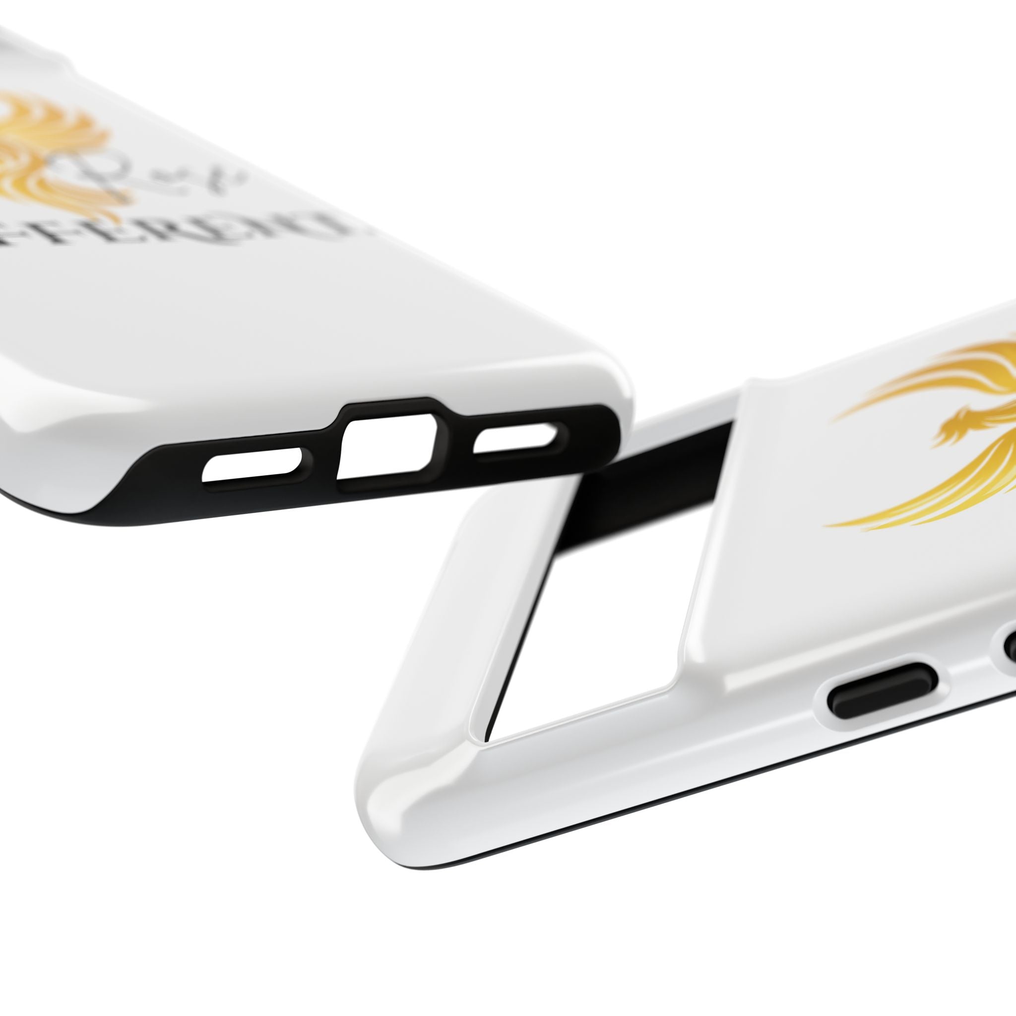 She Rose Different™ Phone Case —  Inspirational Gold Phoenix Design