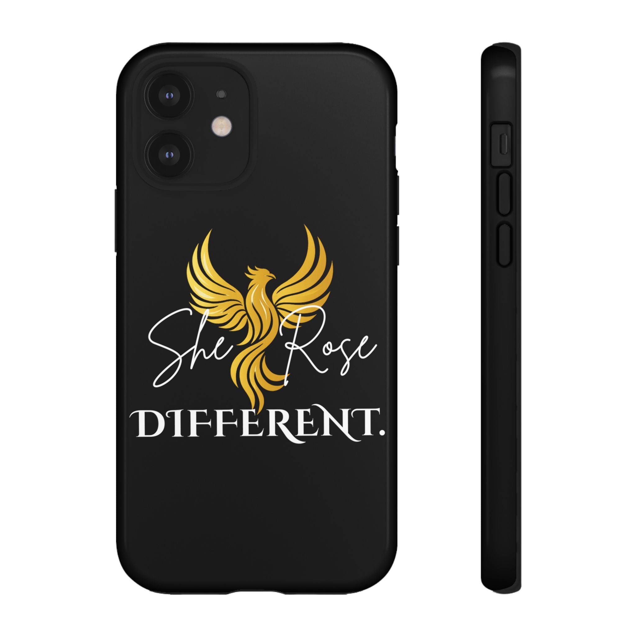 She Rose Different™ Phone Case — Black