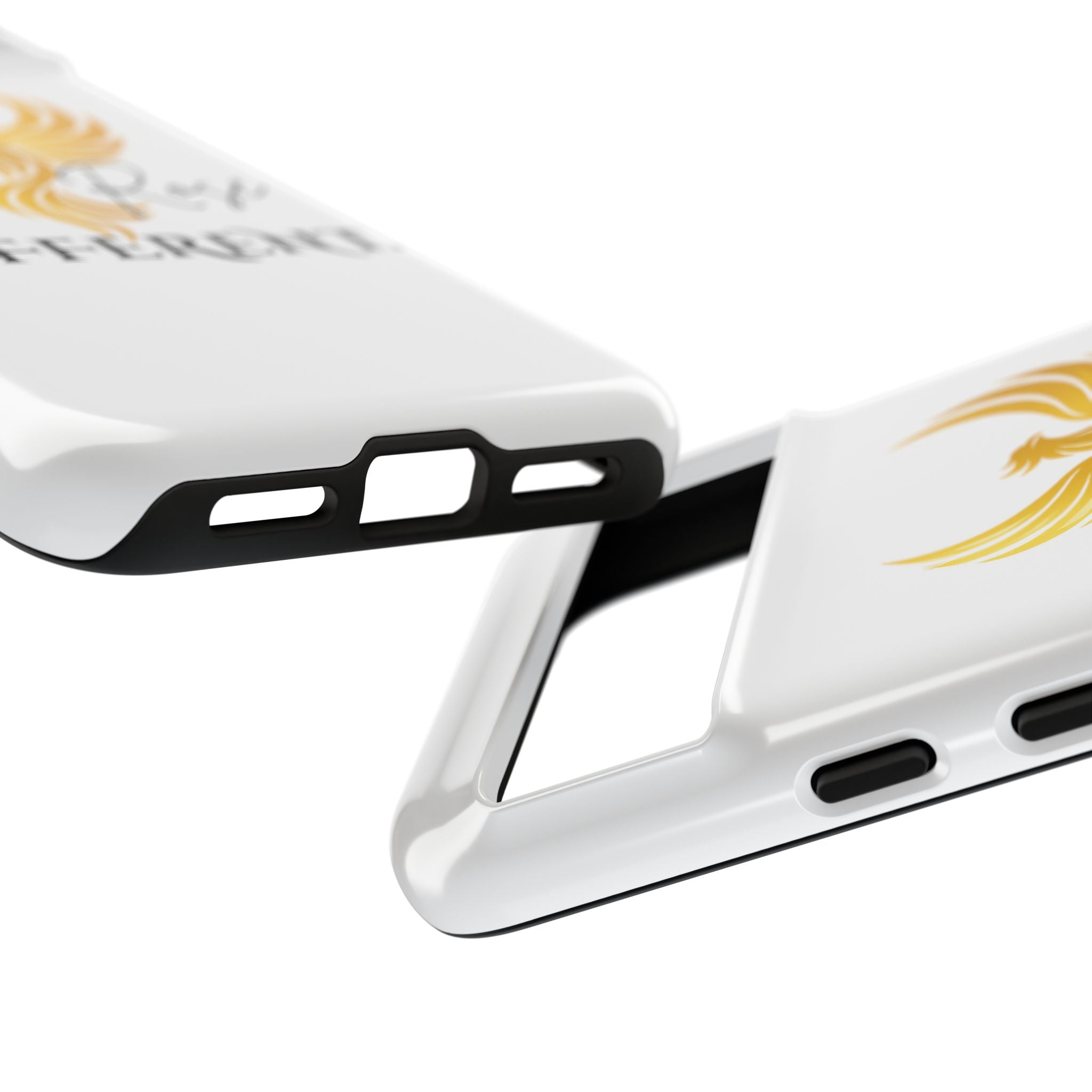 She Rose Different™ Phone Case —  Inspirational Gold Phoenix Design