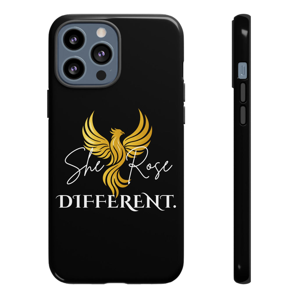 She Rose Different™ Phone Case — Black