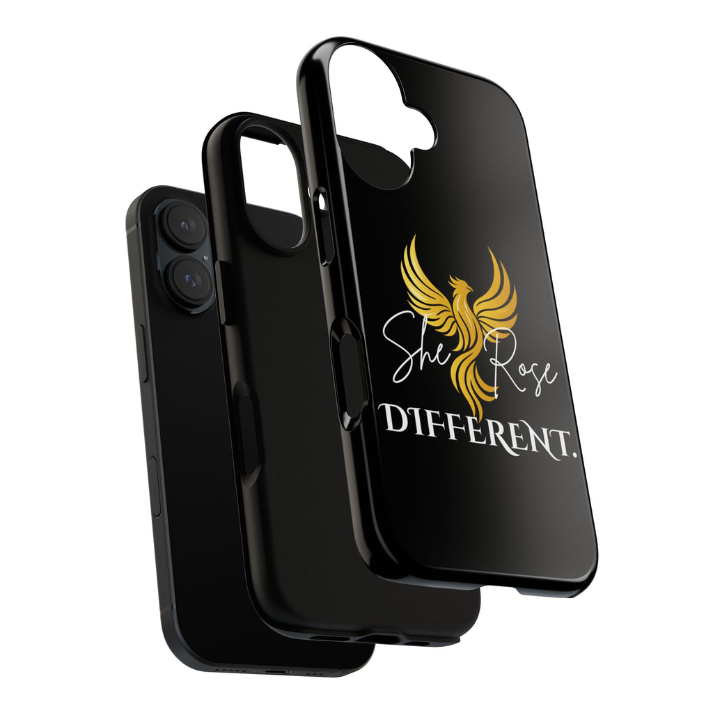 She Rose Different™ Phone Case — Black