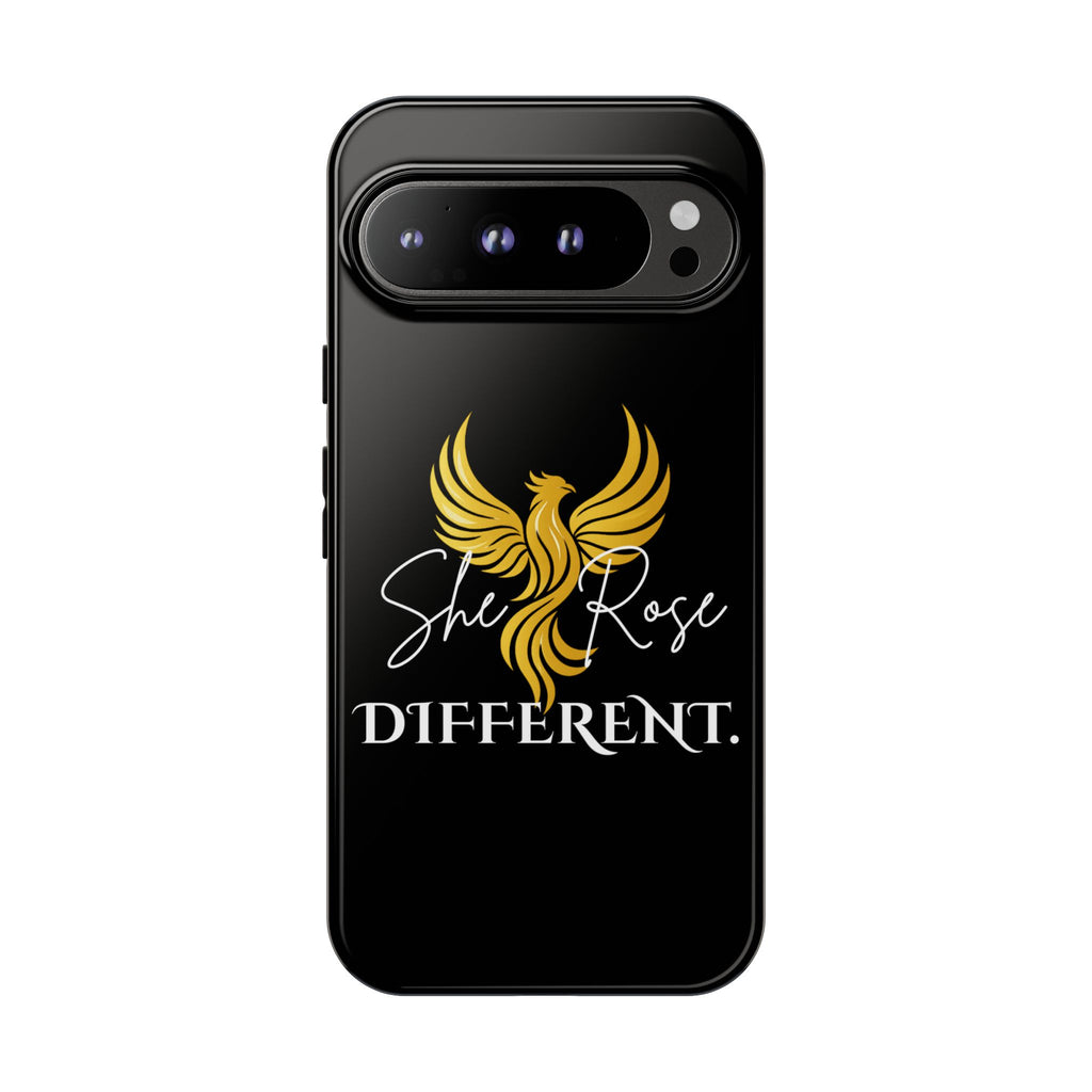 She Rose Different™ Phone Case — Black