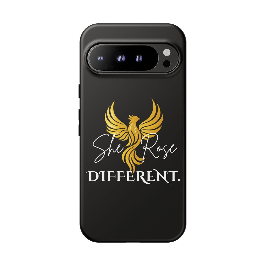 She Rose Different™ Phone Case — Black