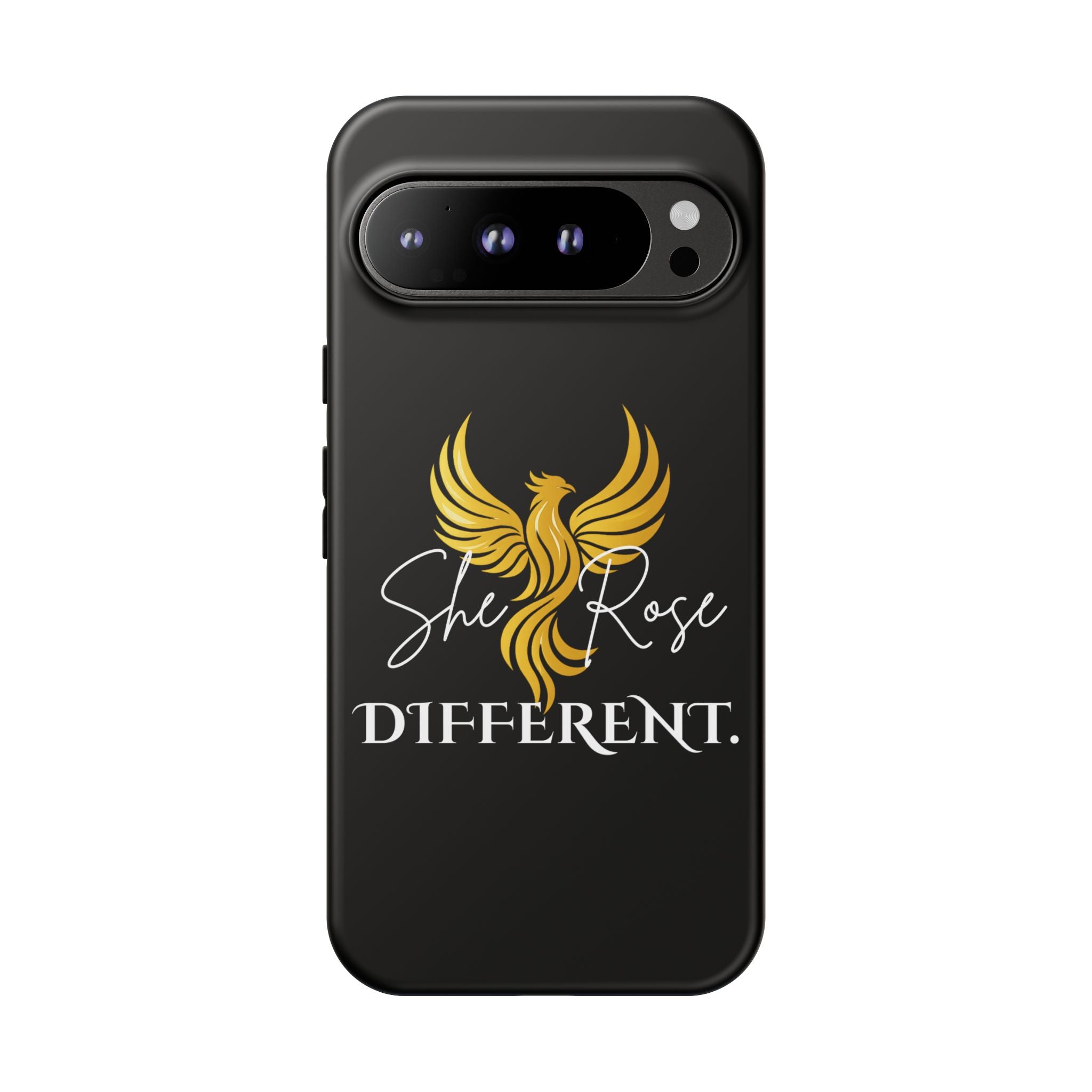 She Rose Different™ Phone Case — Black
