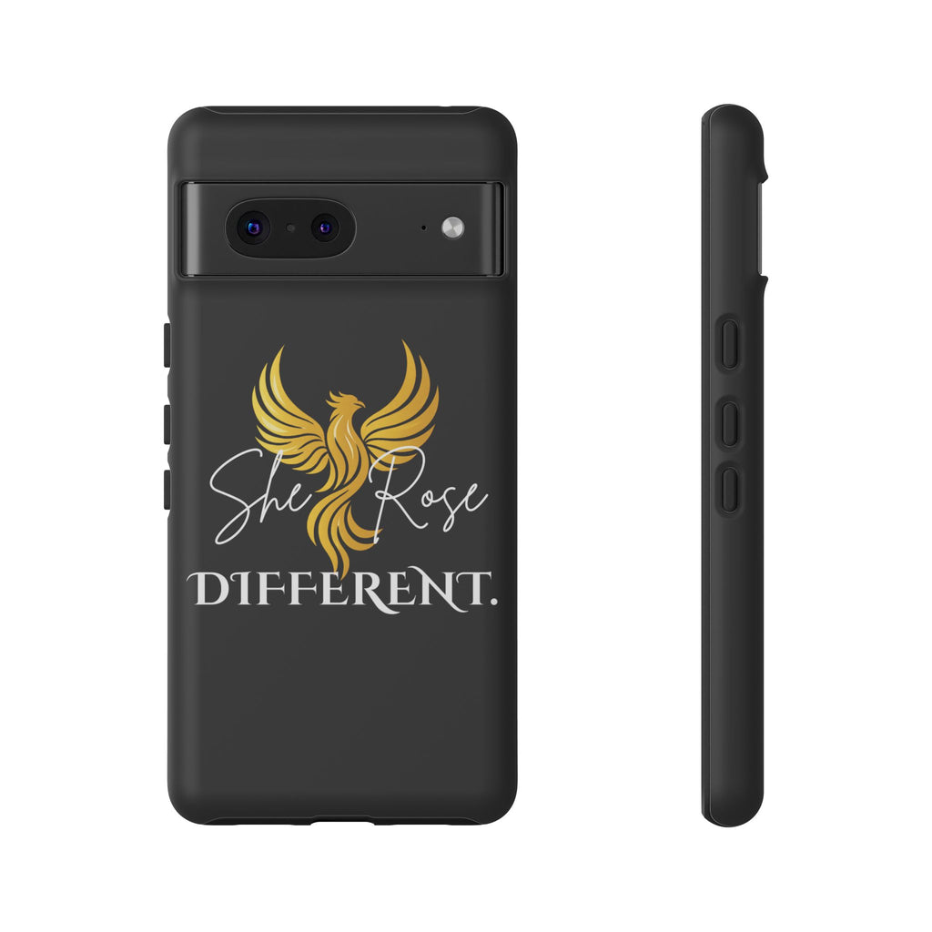 She Rose Different™ Phone Case — Black
